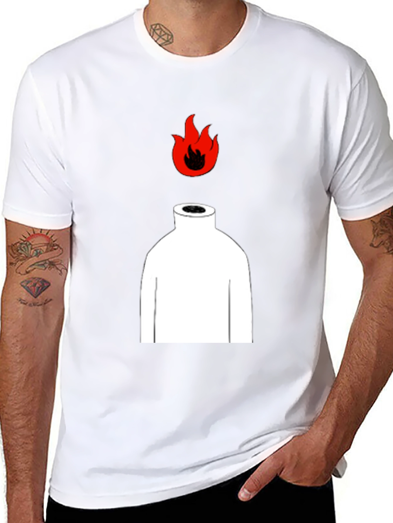 Head on Fire Graphic Tee - Black T-Shirt