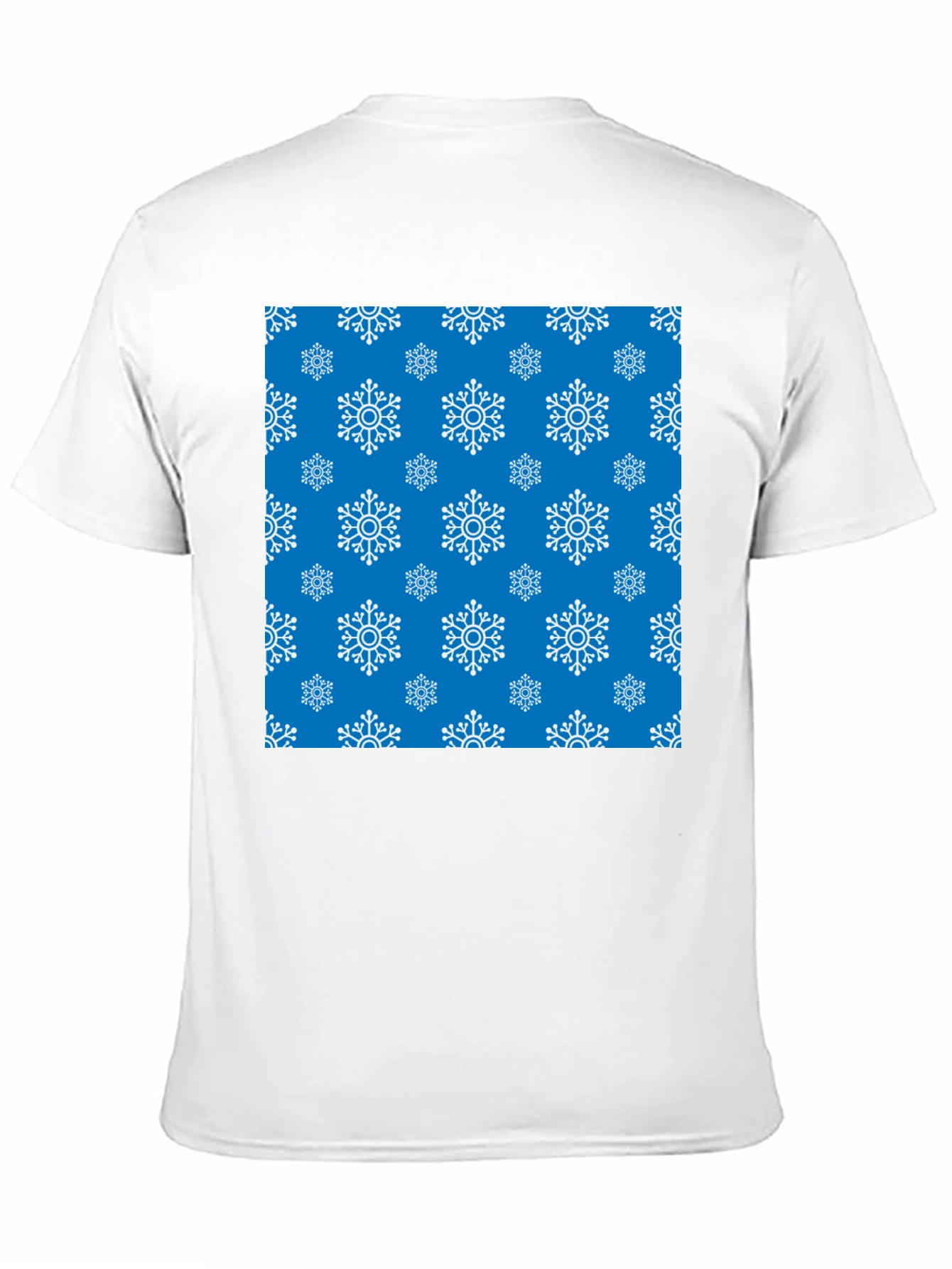 Snowflake Pattern Crew Neck T-Shirt