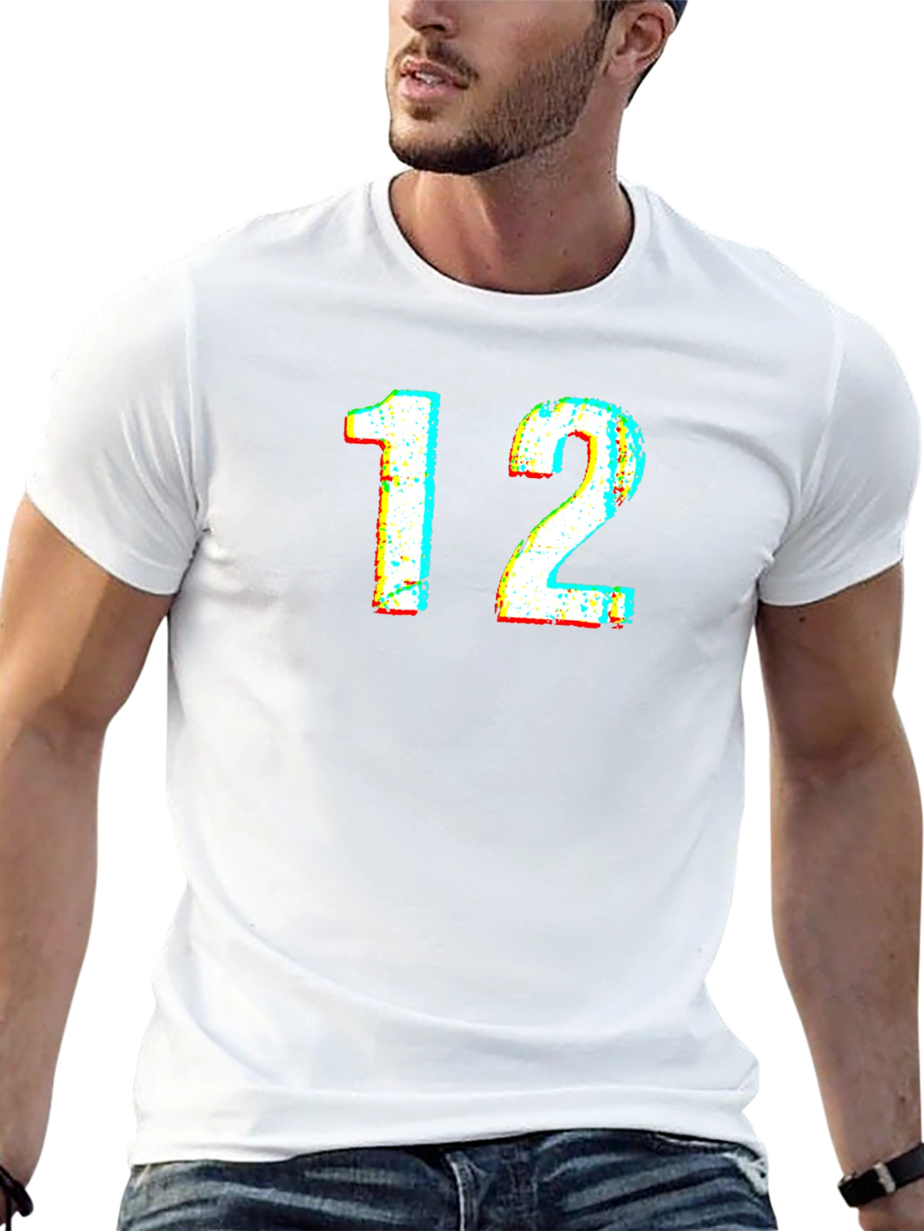 Number 12 Graphic Tee - Casual Cool