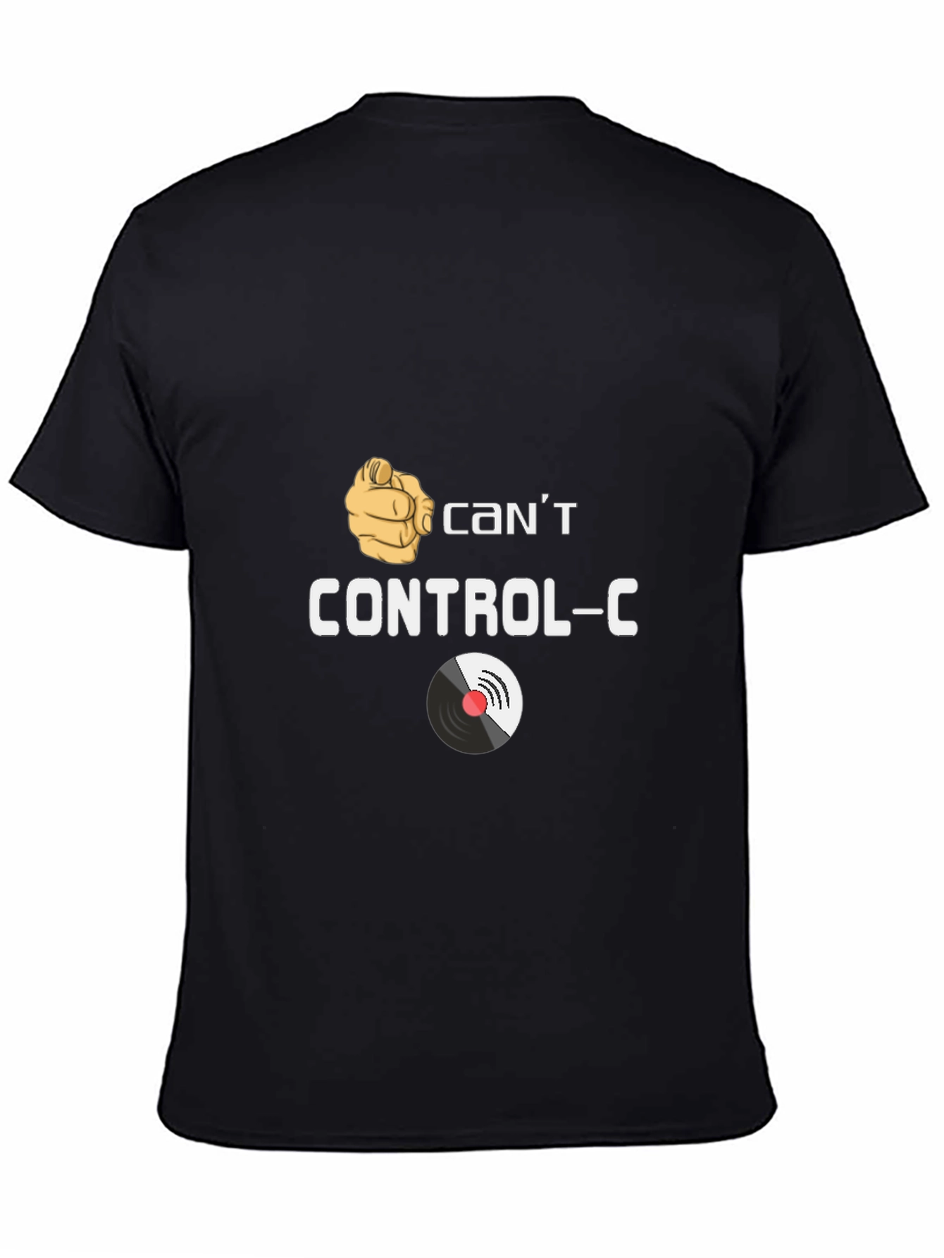 Cant Control-C Funny Graphic Mens Tee