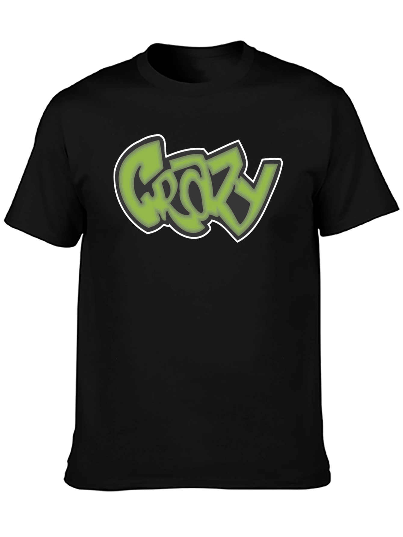 Crazy Graffiti Style T-Shirt - Black