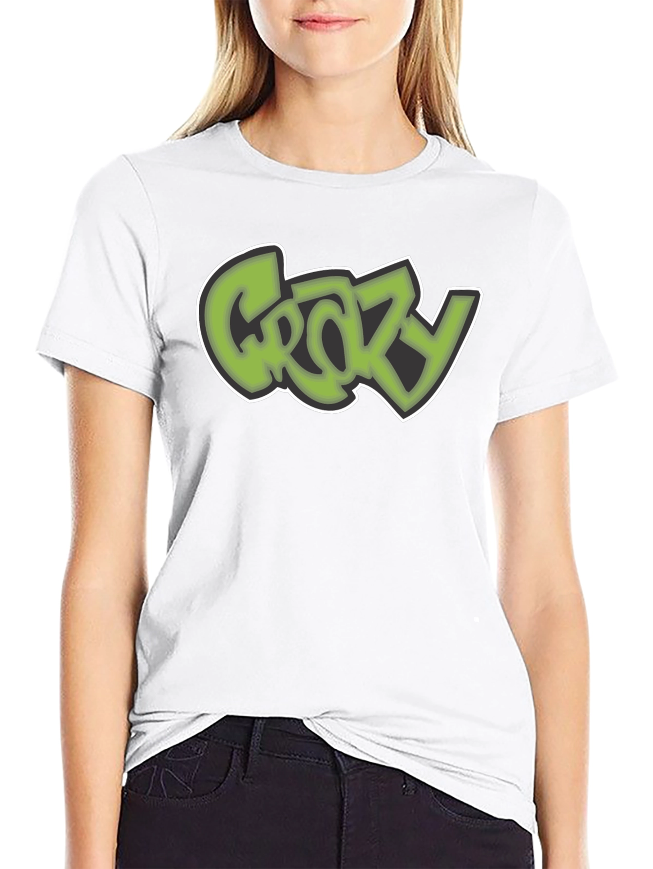 Crazy Graffiti Style T-Shirt - Black