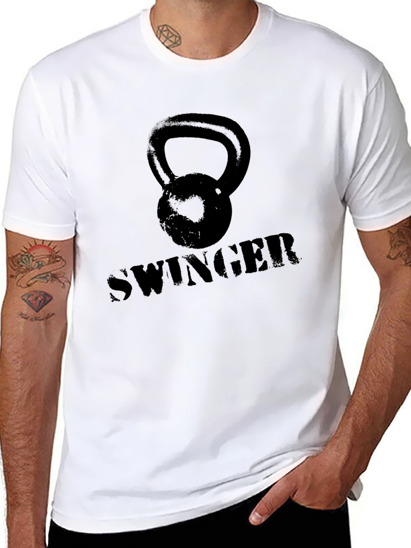 Kettlebell Swinger Graphic Tee - Fitness Lovers Shirt