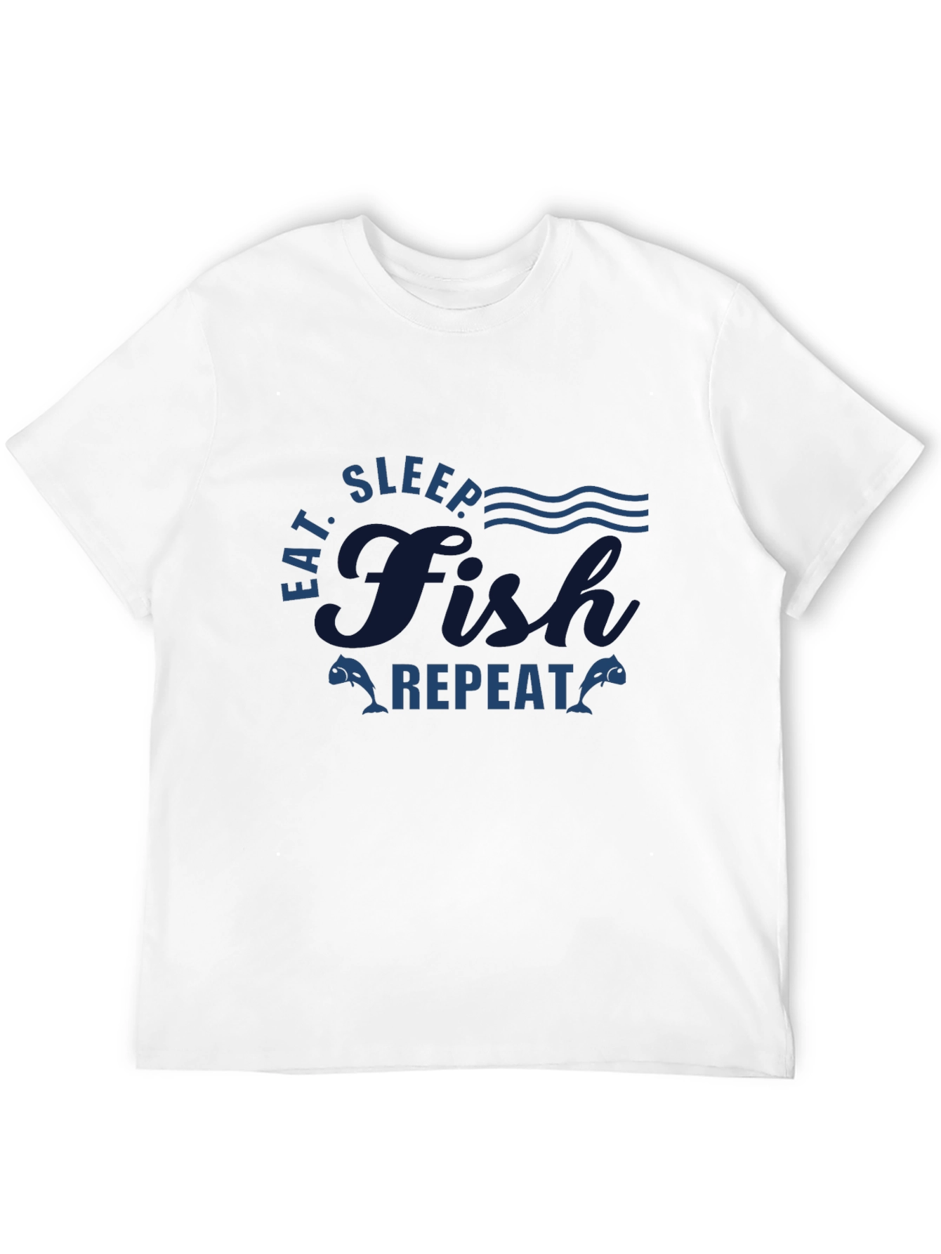 Eat Sleep Fish Repeat Graphic T-Shirt