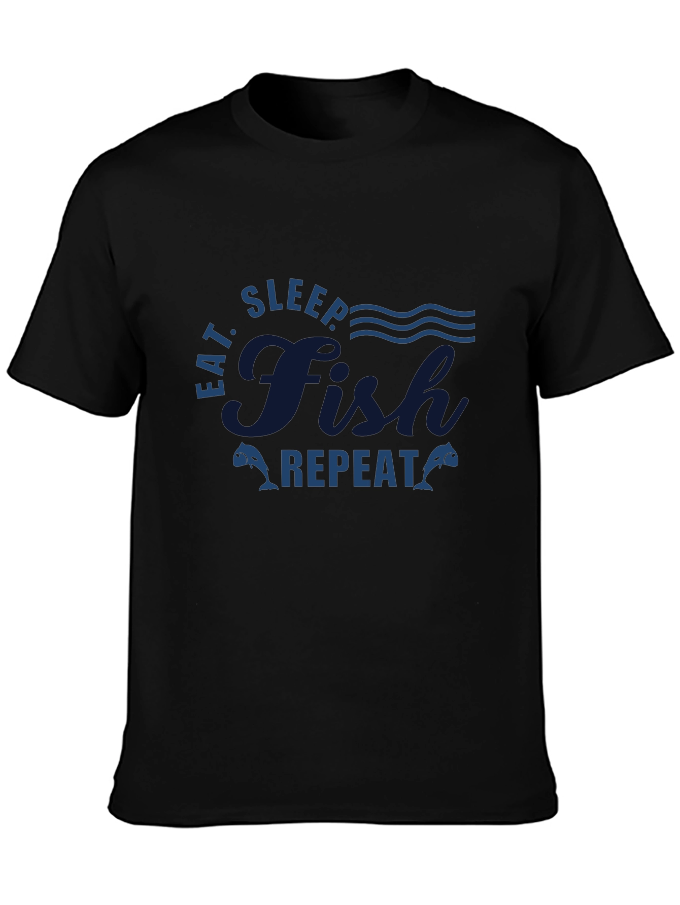 Eat Sleep Fish Repeat Graphic T-Shirt