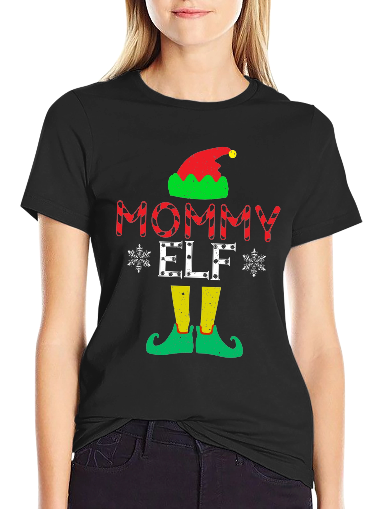 Mommy Elf Christmas T-Shirt