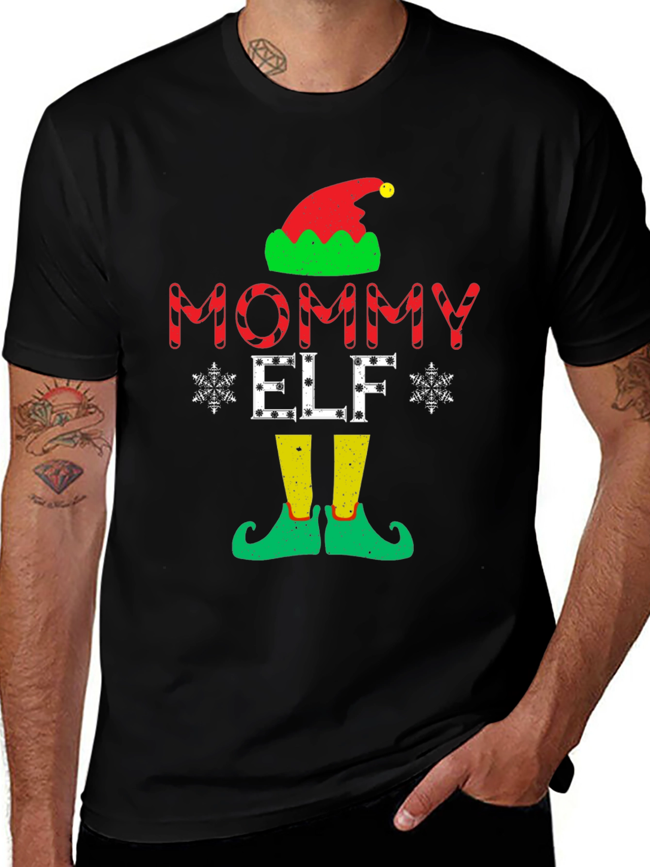 Mommy Elf Christmas T-Shirt