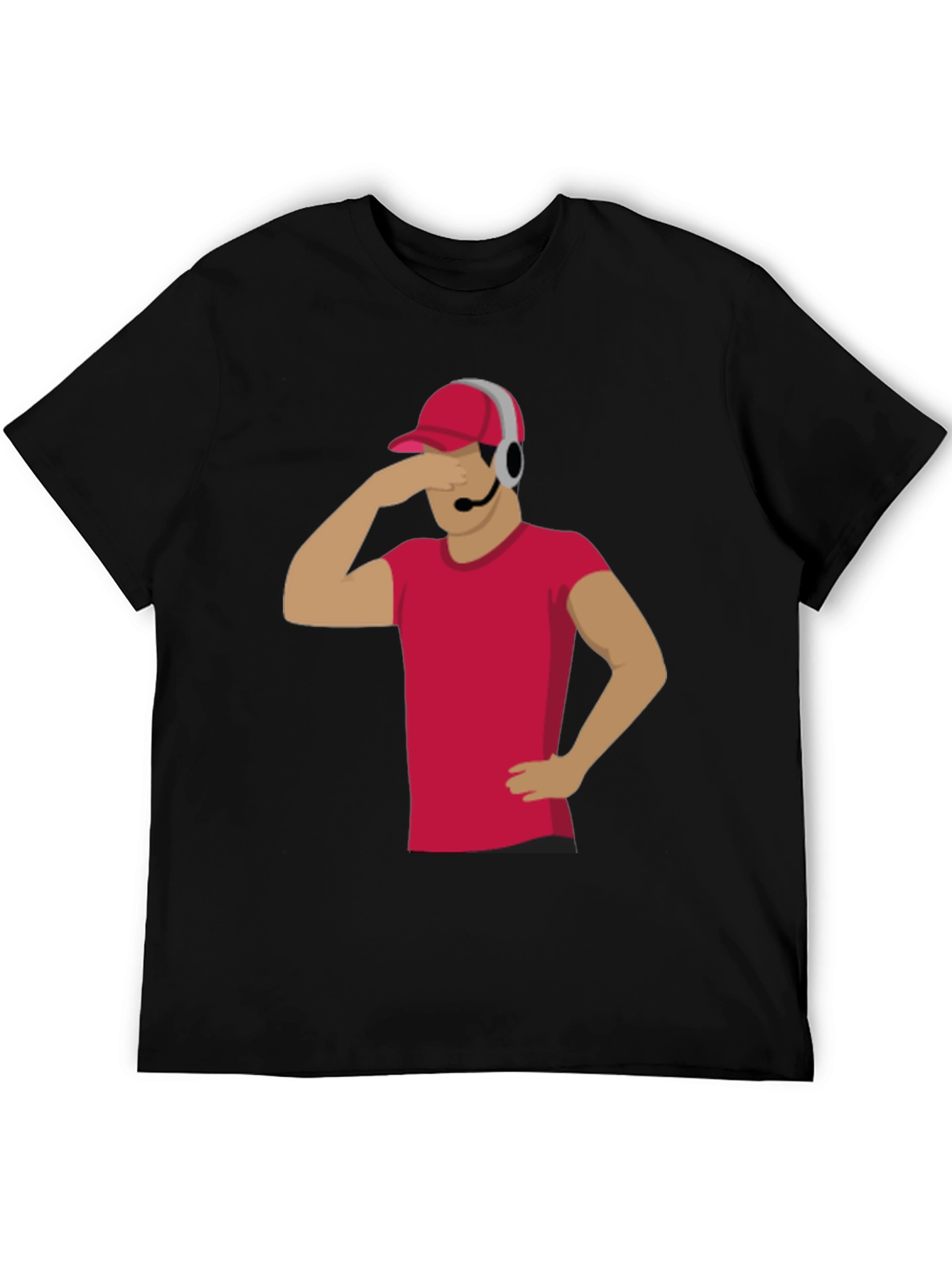 Funny Gamer T-Shirt with Headset - Novelty Graphic Tee