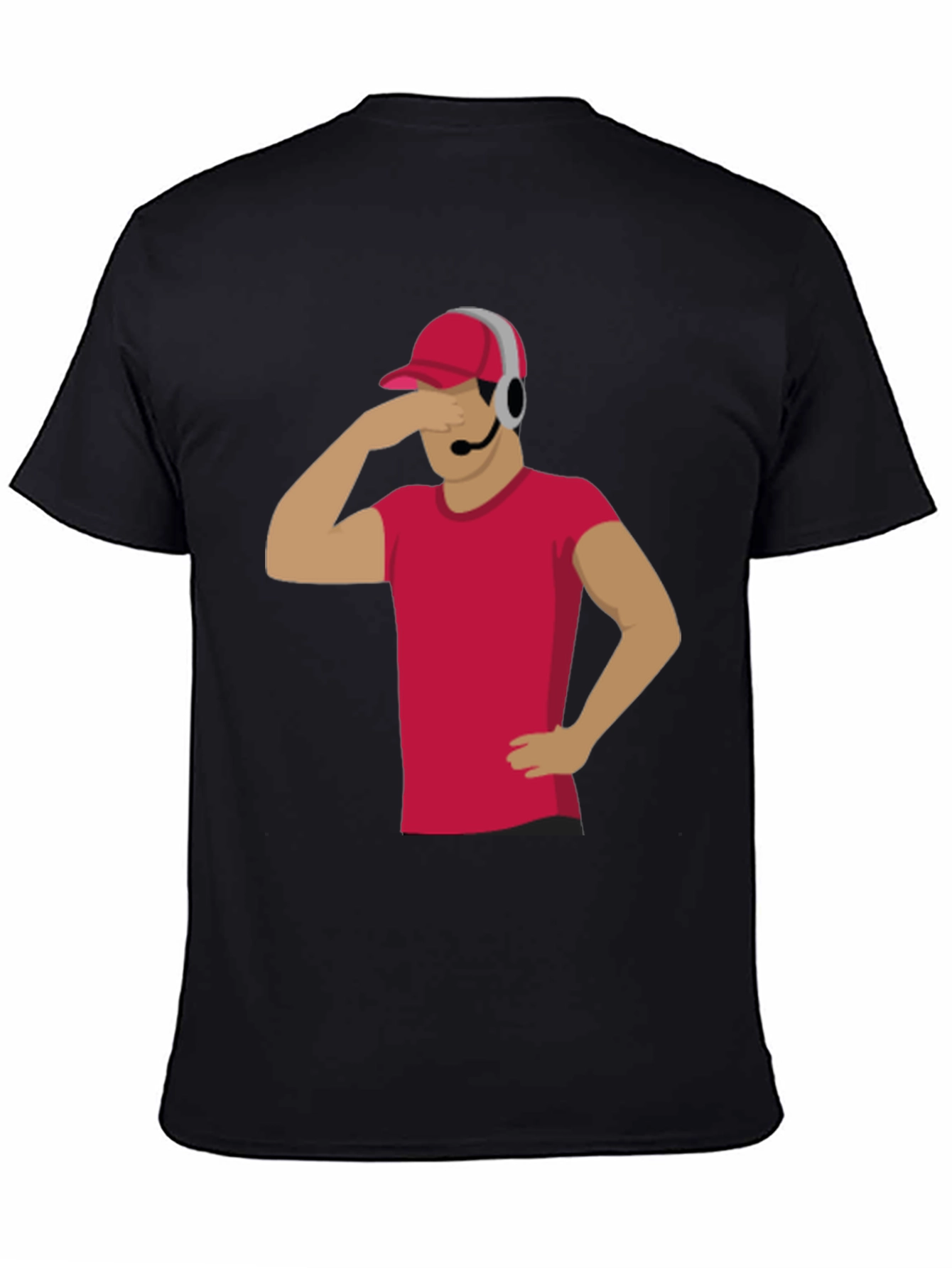 Funny Gamer T-Shirt with Headset - Novelty Graphic Tee