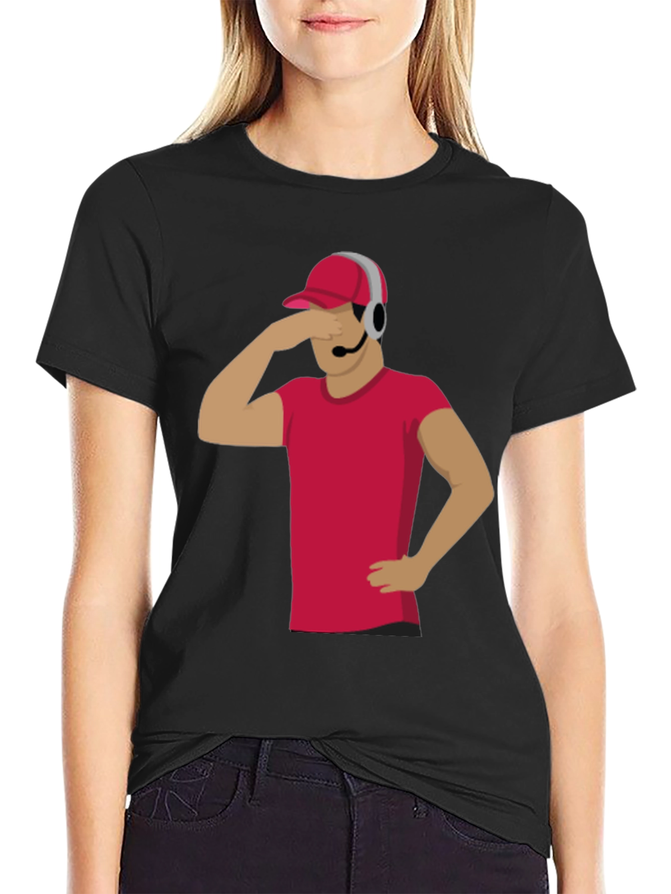 Funny Gamer T-Shirt with Headset - Novelty Graphic Tee