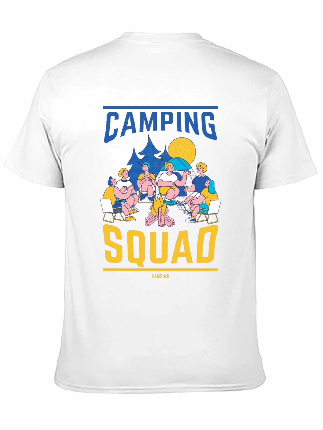 Camping Squad Graphic T-Shirt - Bonfire & Friends Tee