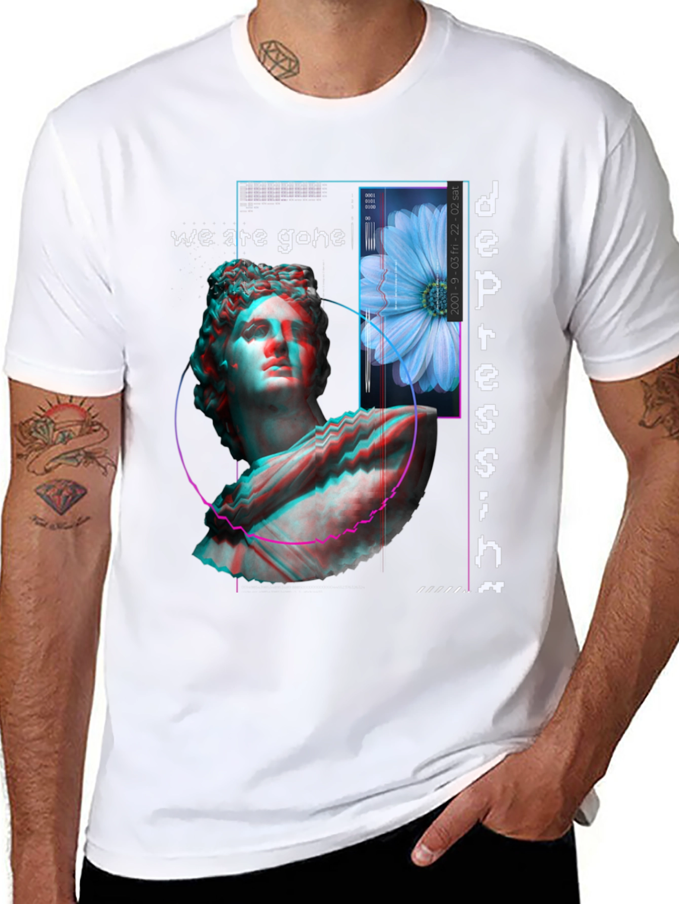 Artistic Depression Graphic Print Tee