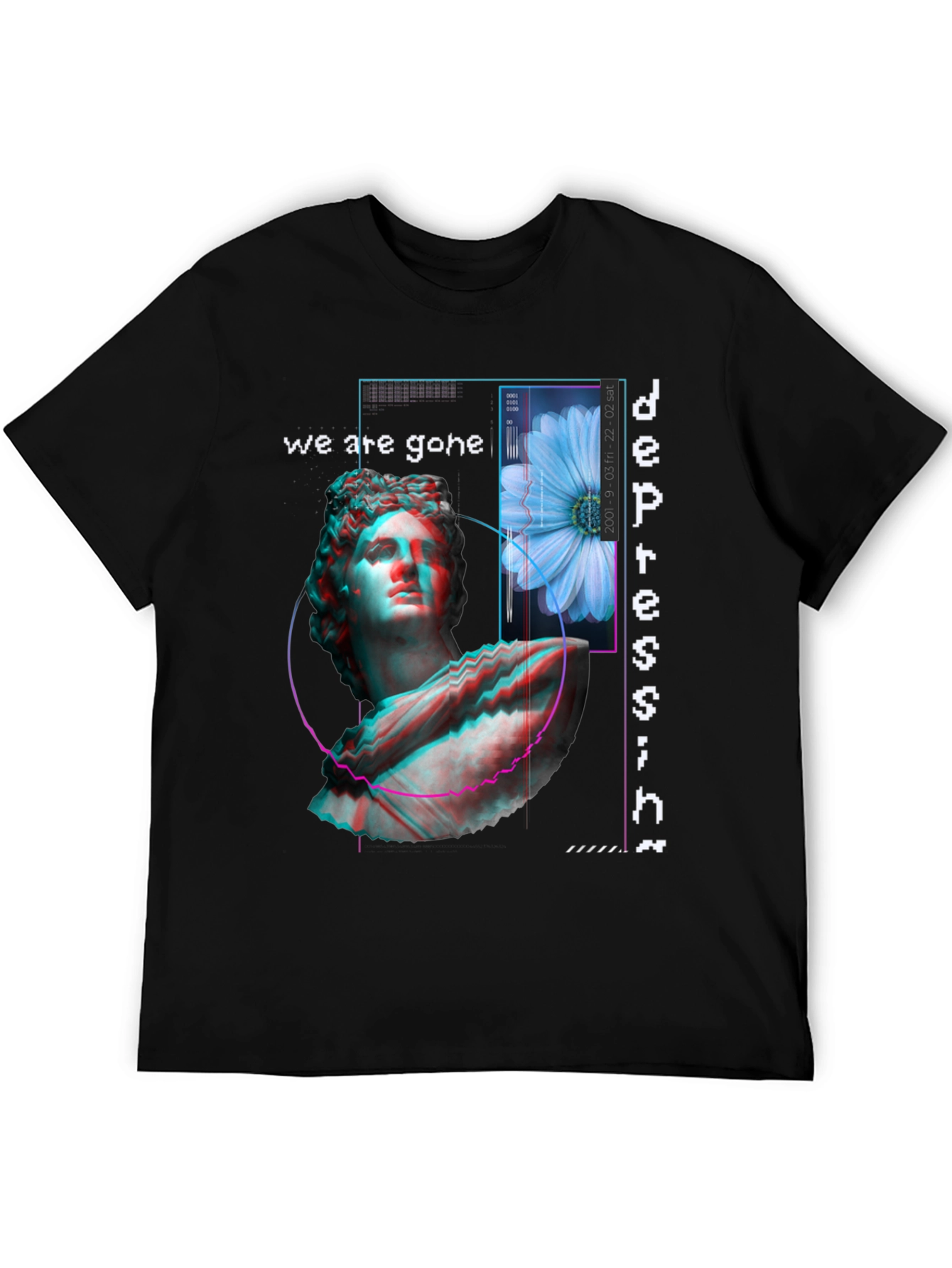 Artistic Depression Graphic Print Tee