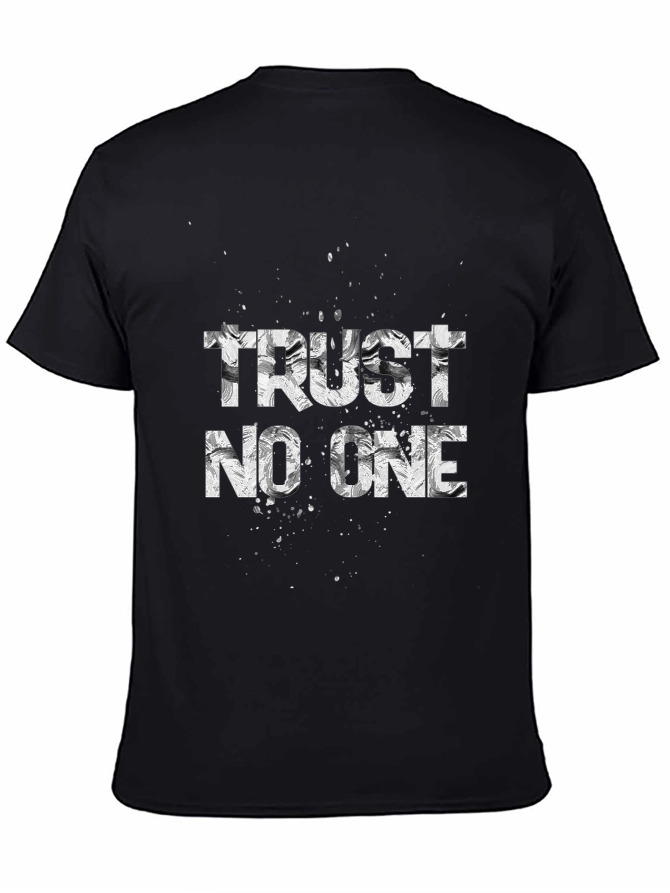 Trust No One Black Graphic Tee