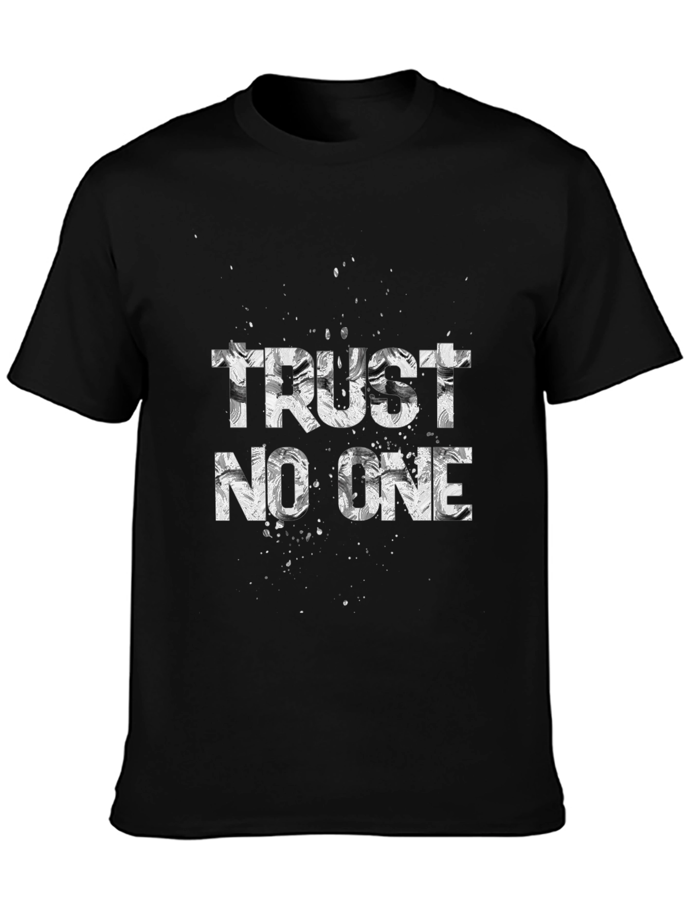 Trust No One Black Graphic Tee