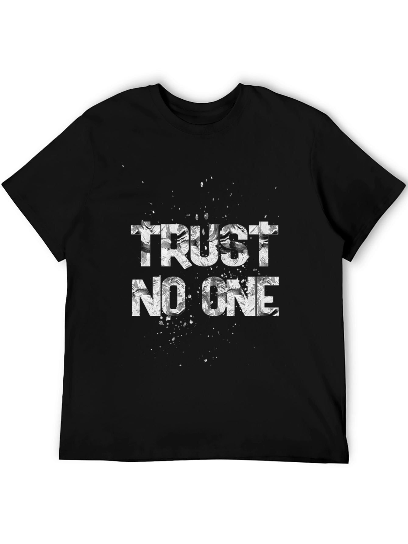 Trust No One Black Graphic Tee