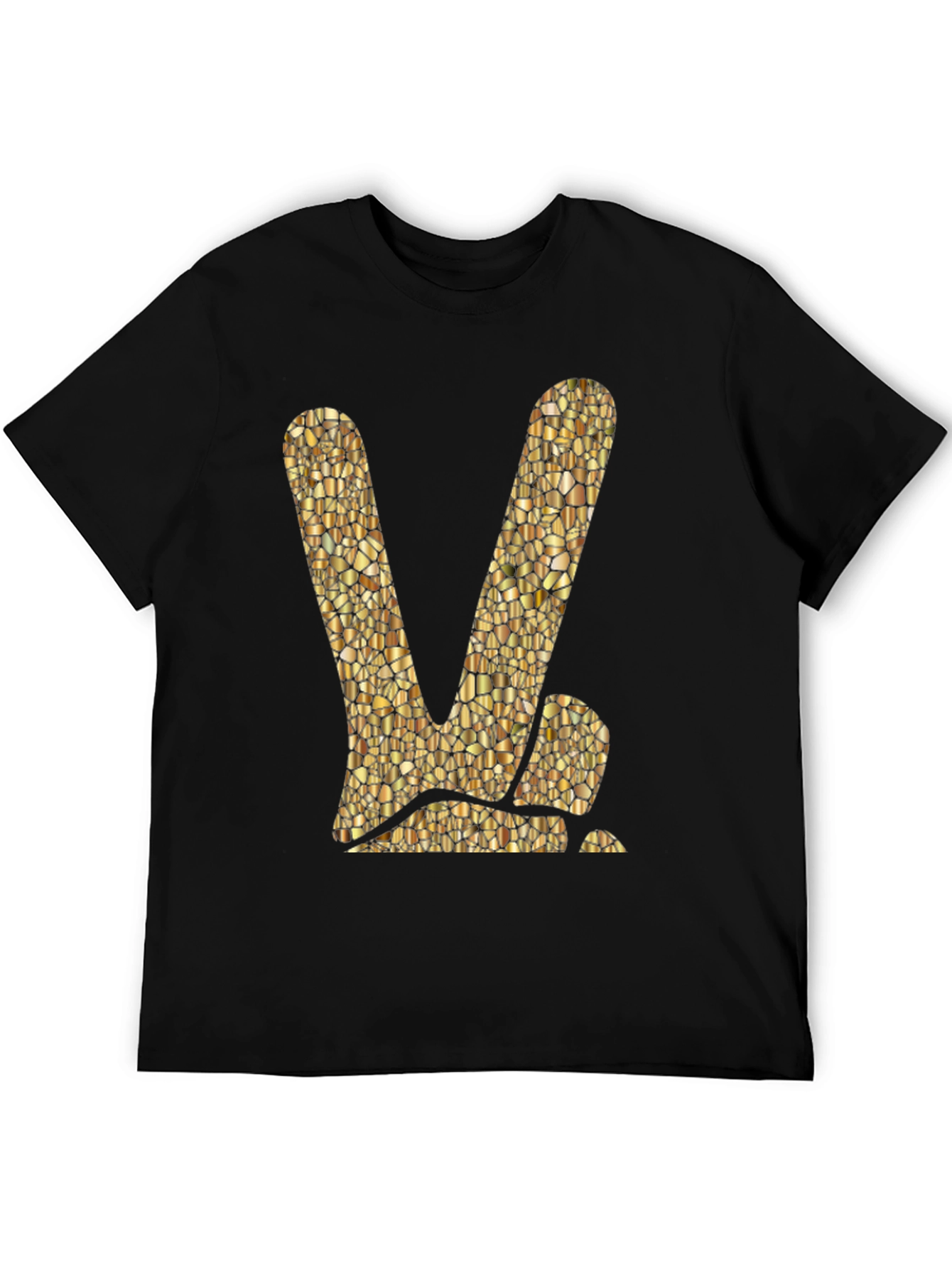 Peace Sign Graphic Tee - Stylish Black T-Shirt