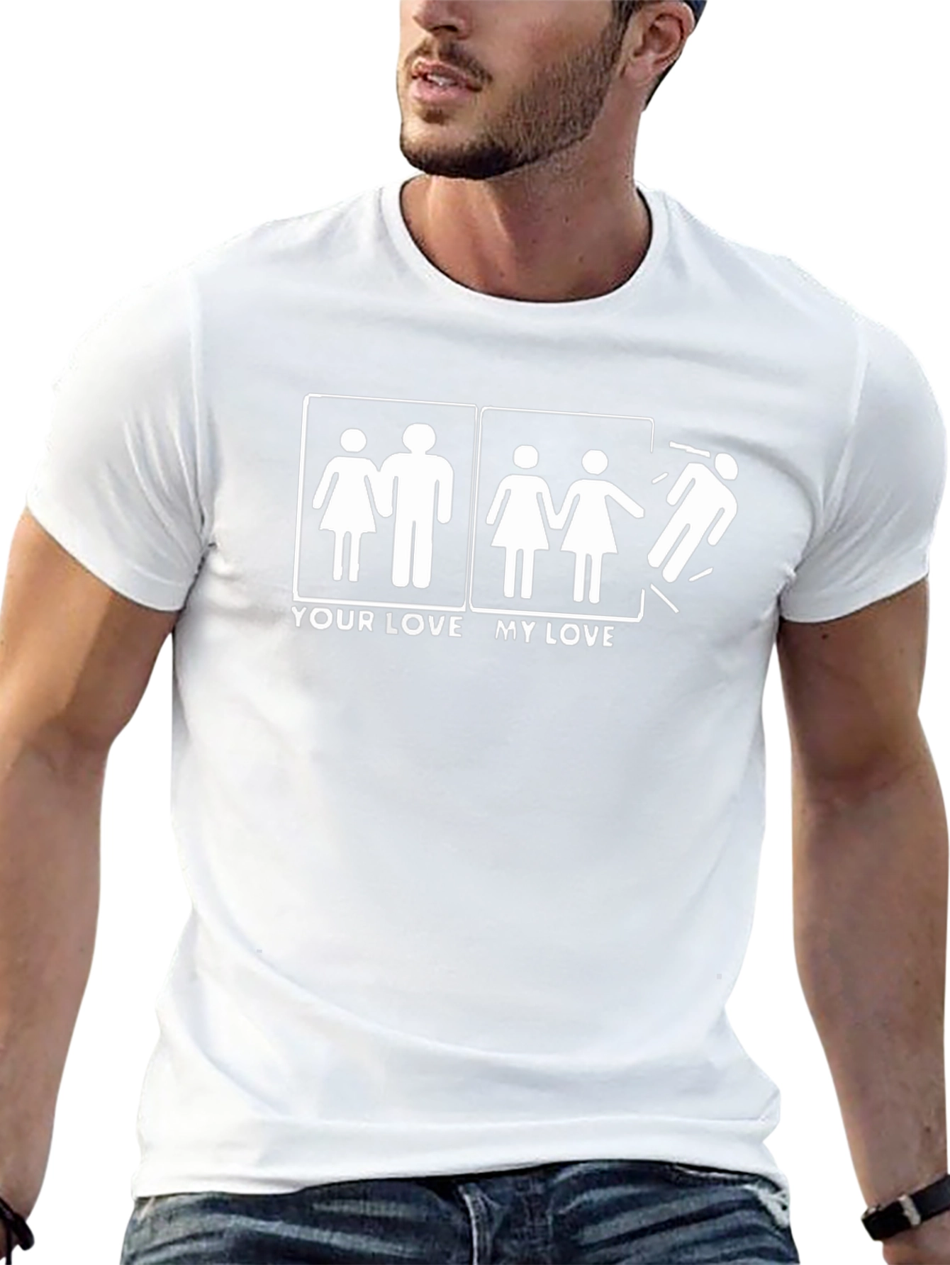 Humorous T-Shirt: Your Love My Love Graphic Tee