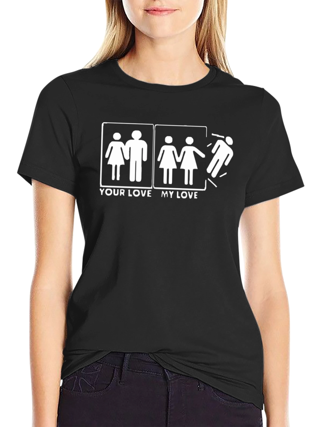Humorous T-Shirt: Your Love My Love Graphic Tee