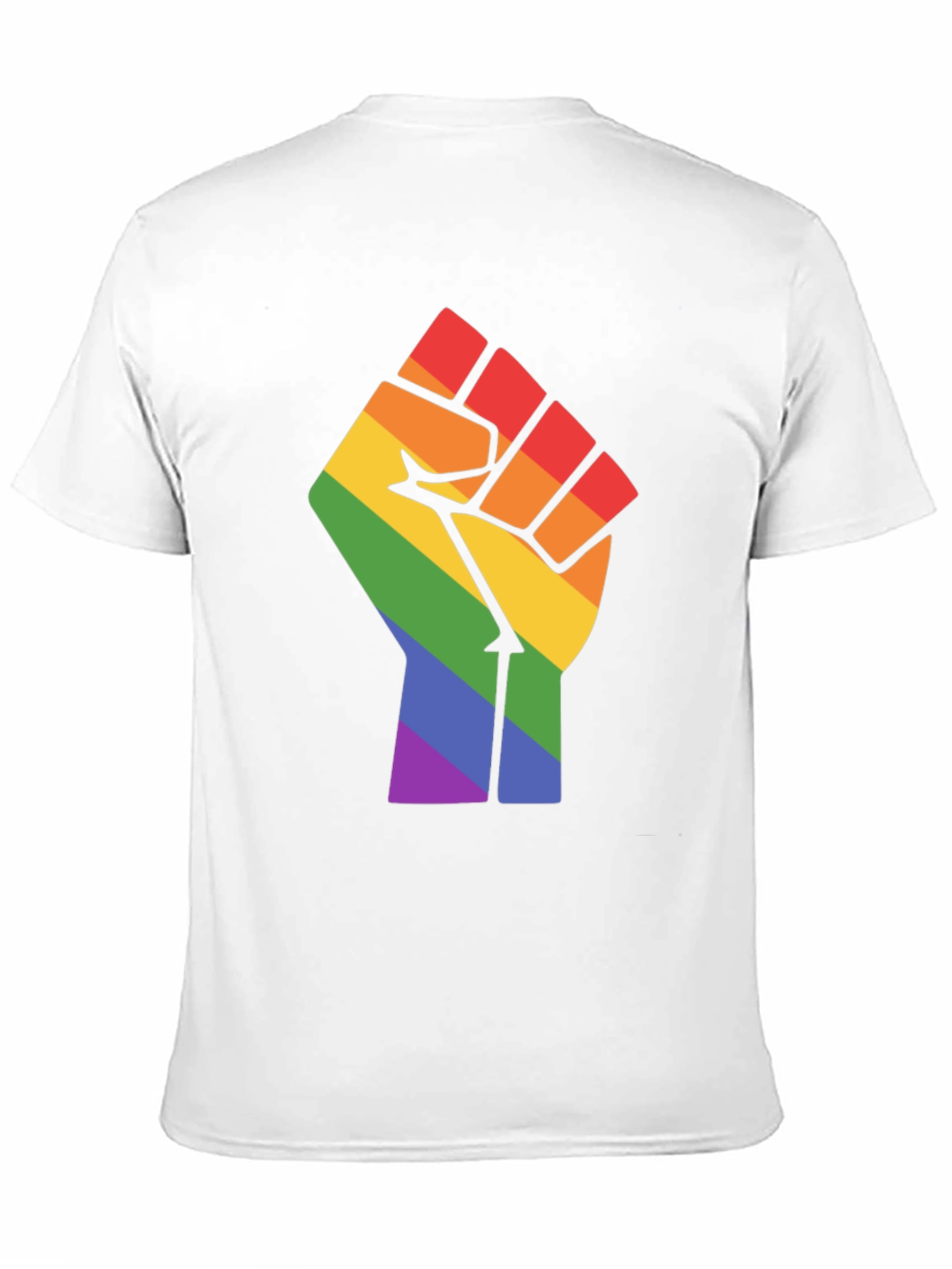 Pride Fist Graphic Tee - Black Cotton Blend