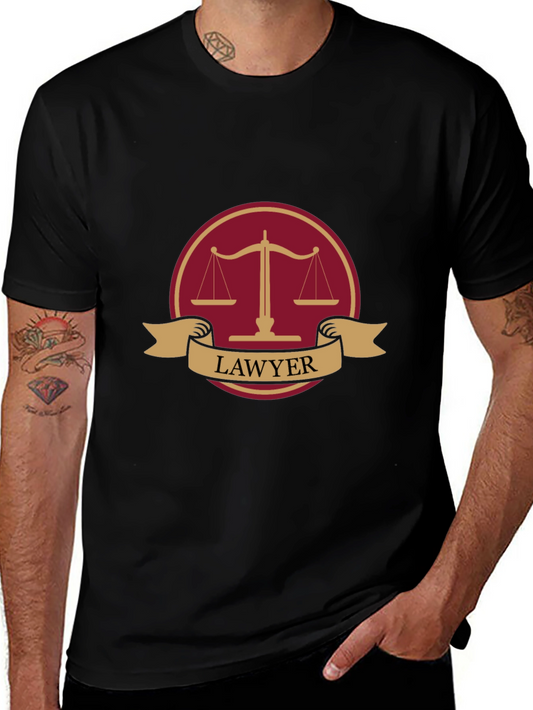 Lawyer T-Shirt Justice Scale Design