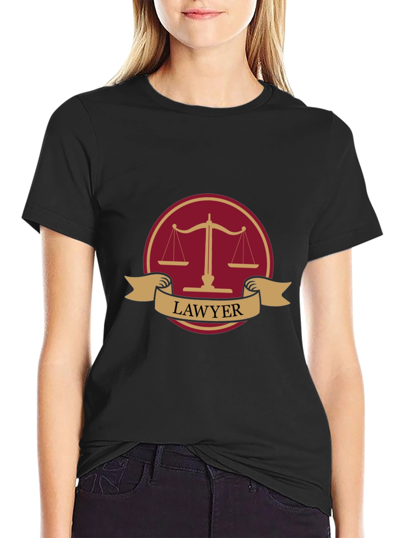 Lawyer T-Shirt Justice Scale Design