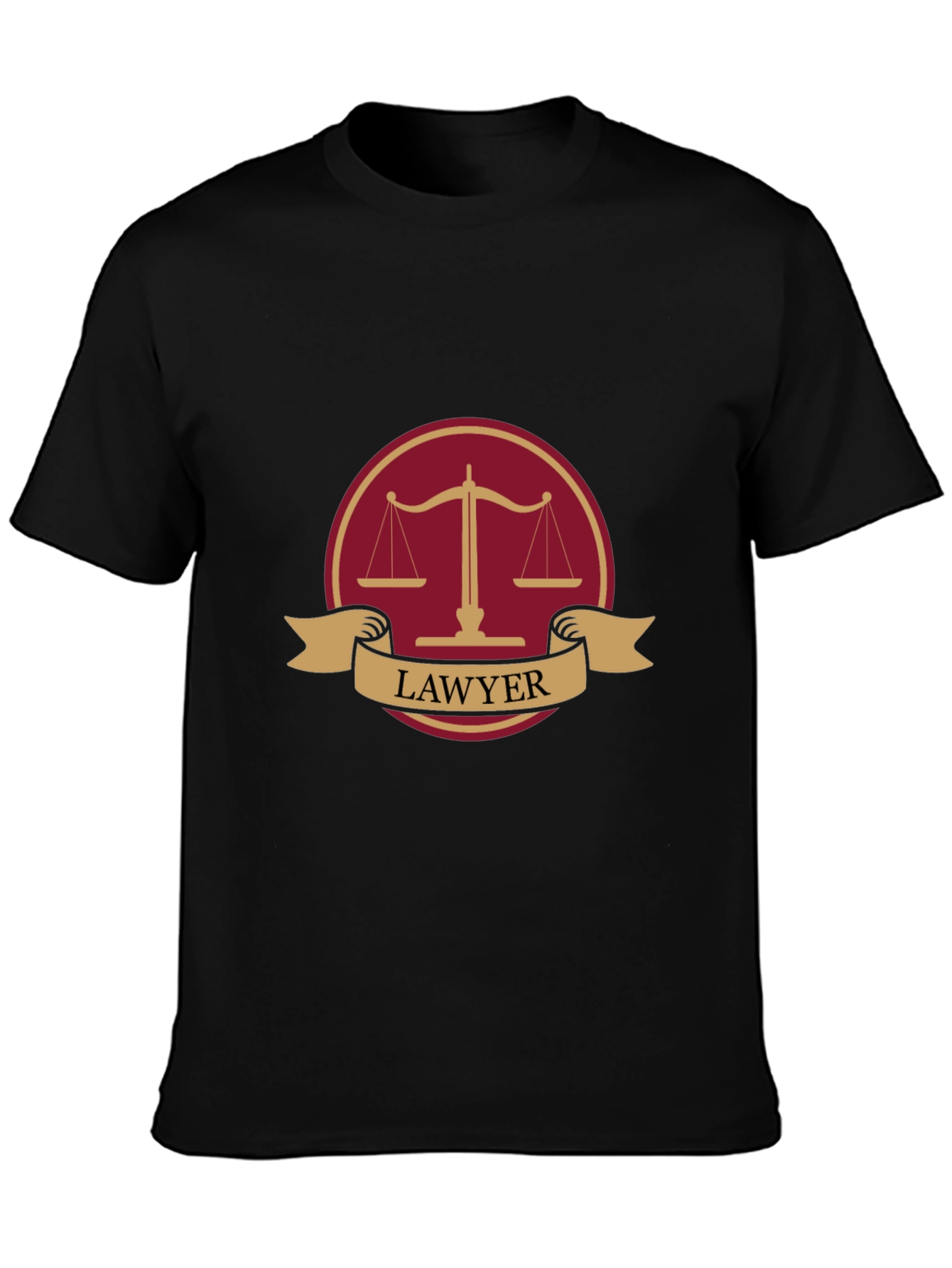 Lawyer T-Shirt Justice Scale Design