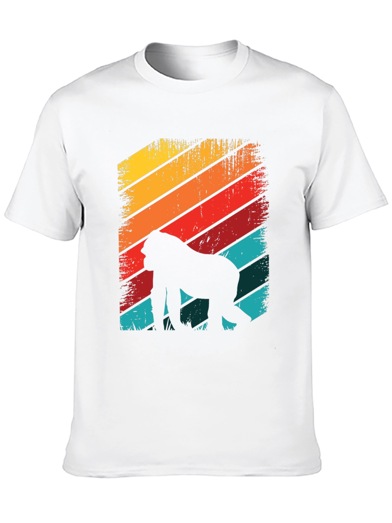 Retro Gorilla Silhouette Graphic Tee