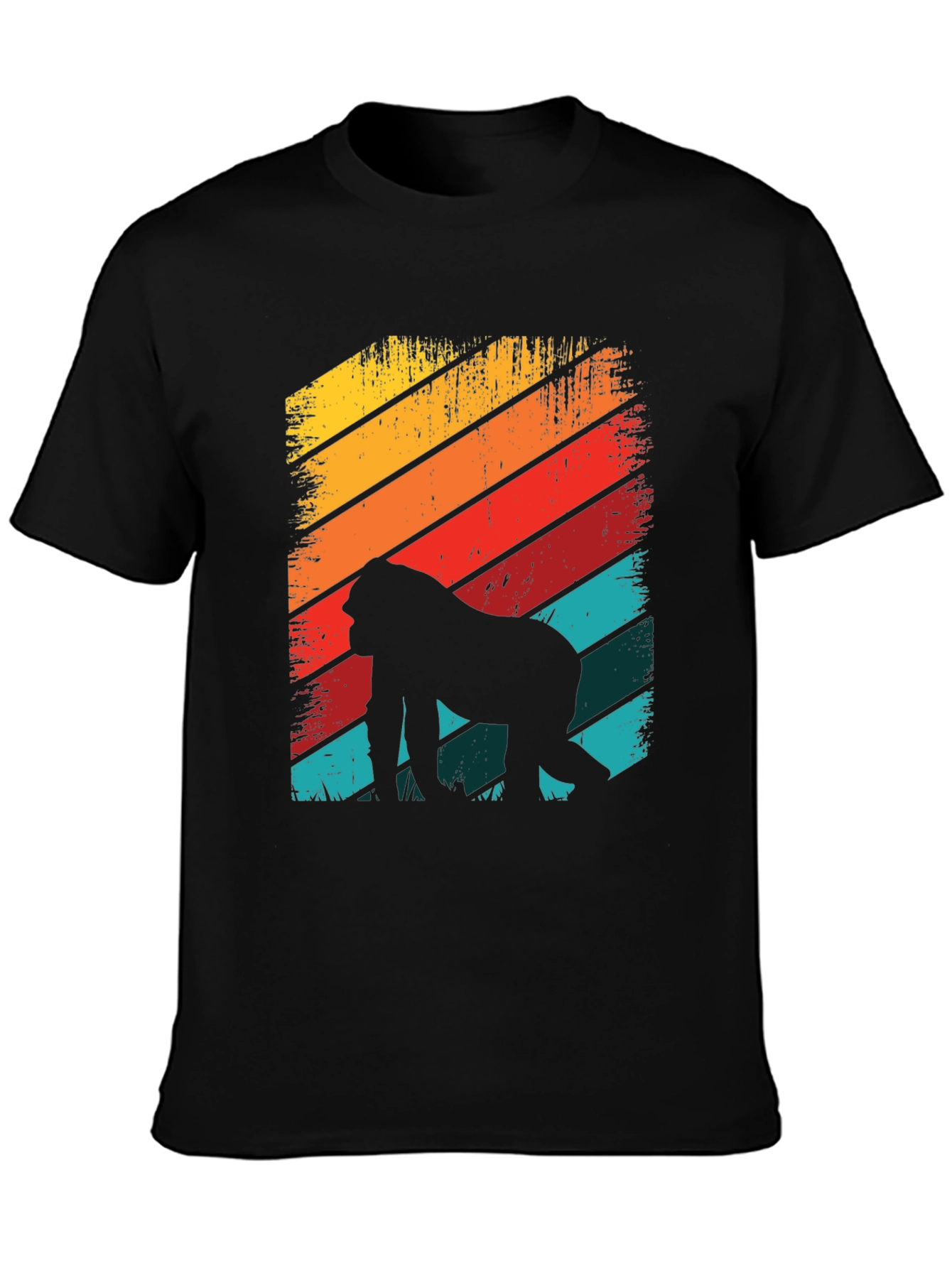 Retro Gorilla Silhouette Graphic Tee
