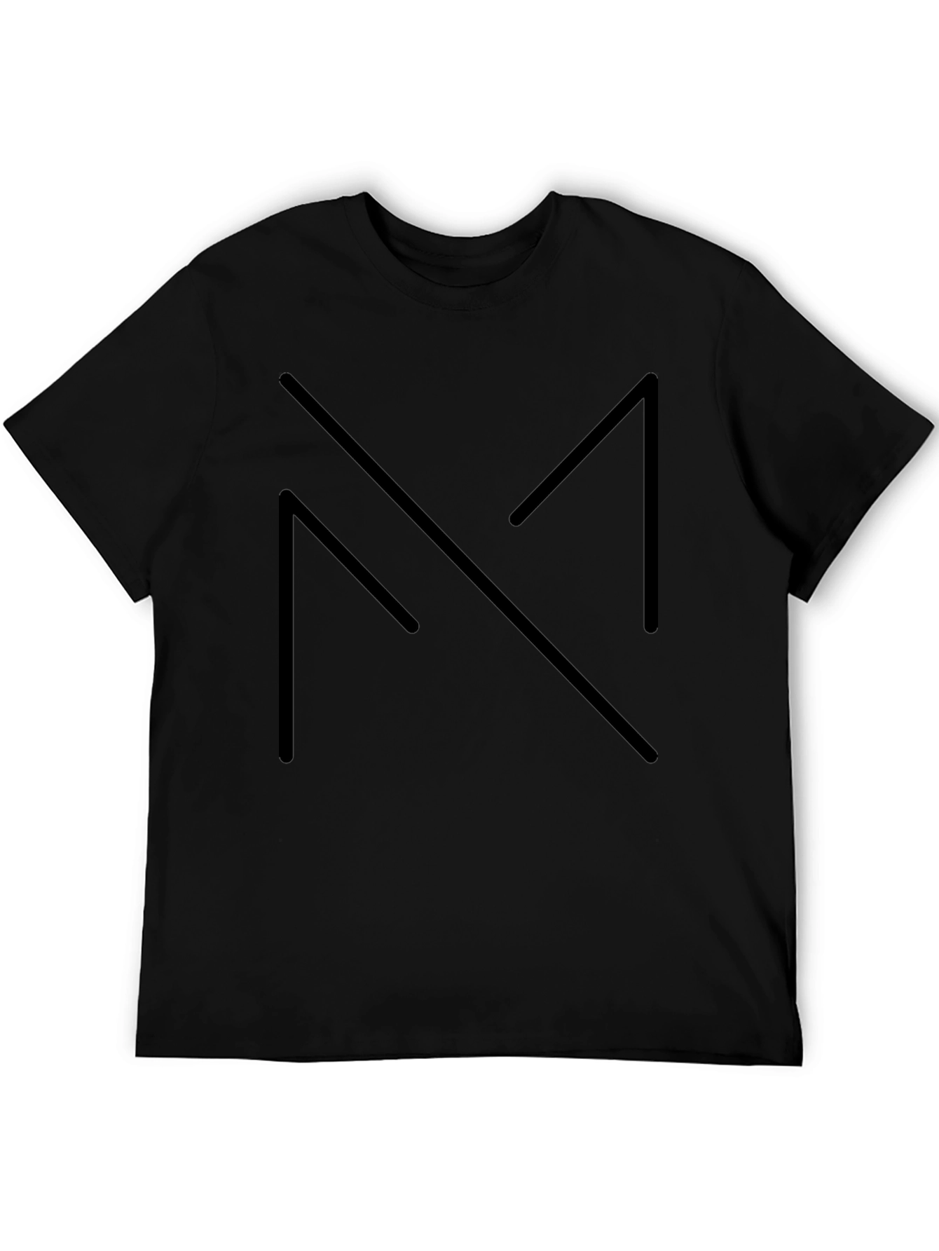 Minimalist Black Geometric Design Tee