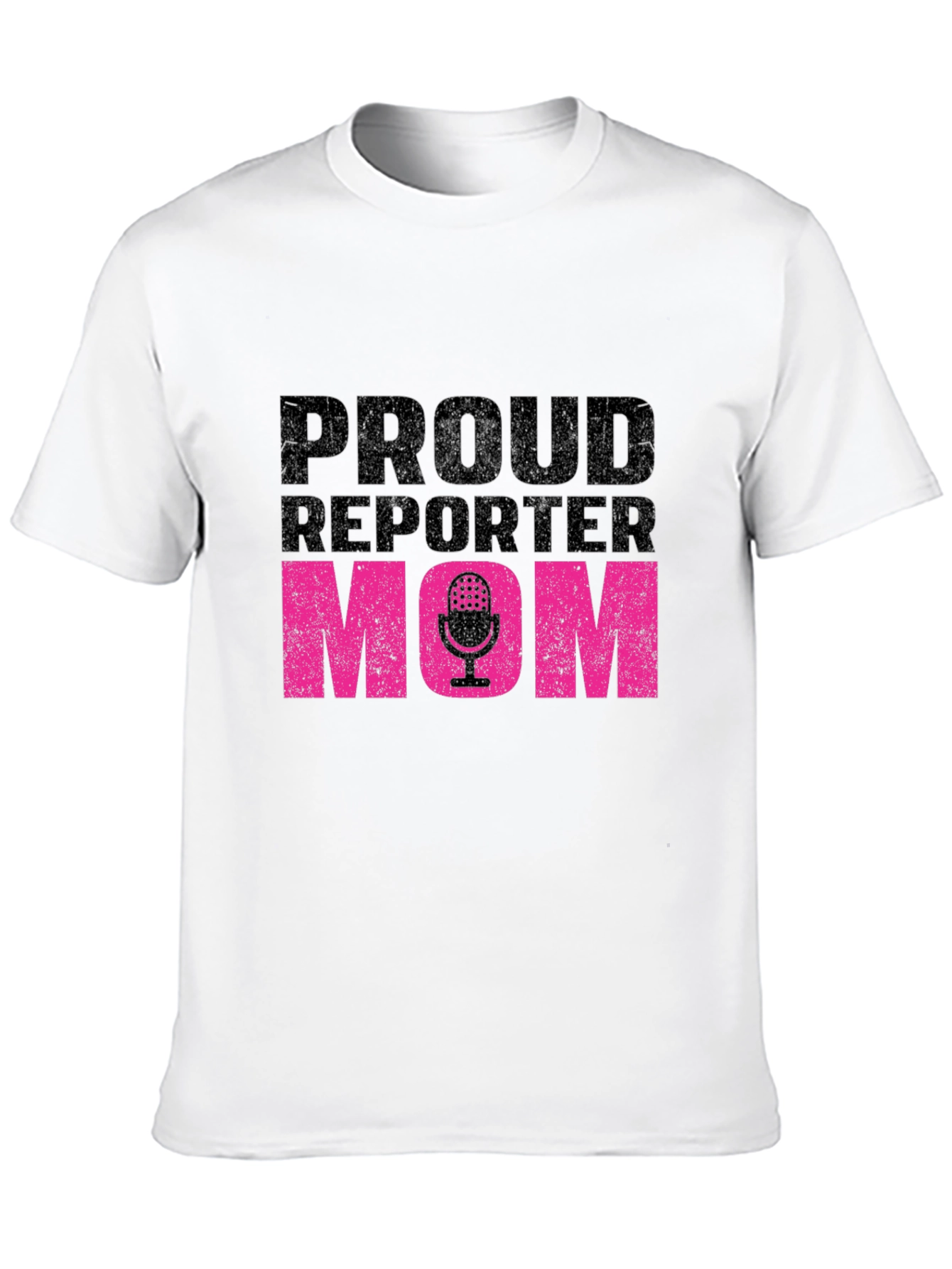 Proud Reporter Mom T-Shirt - Black