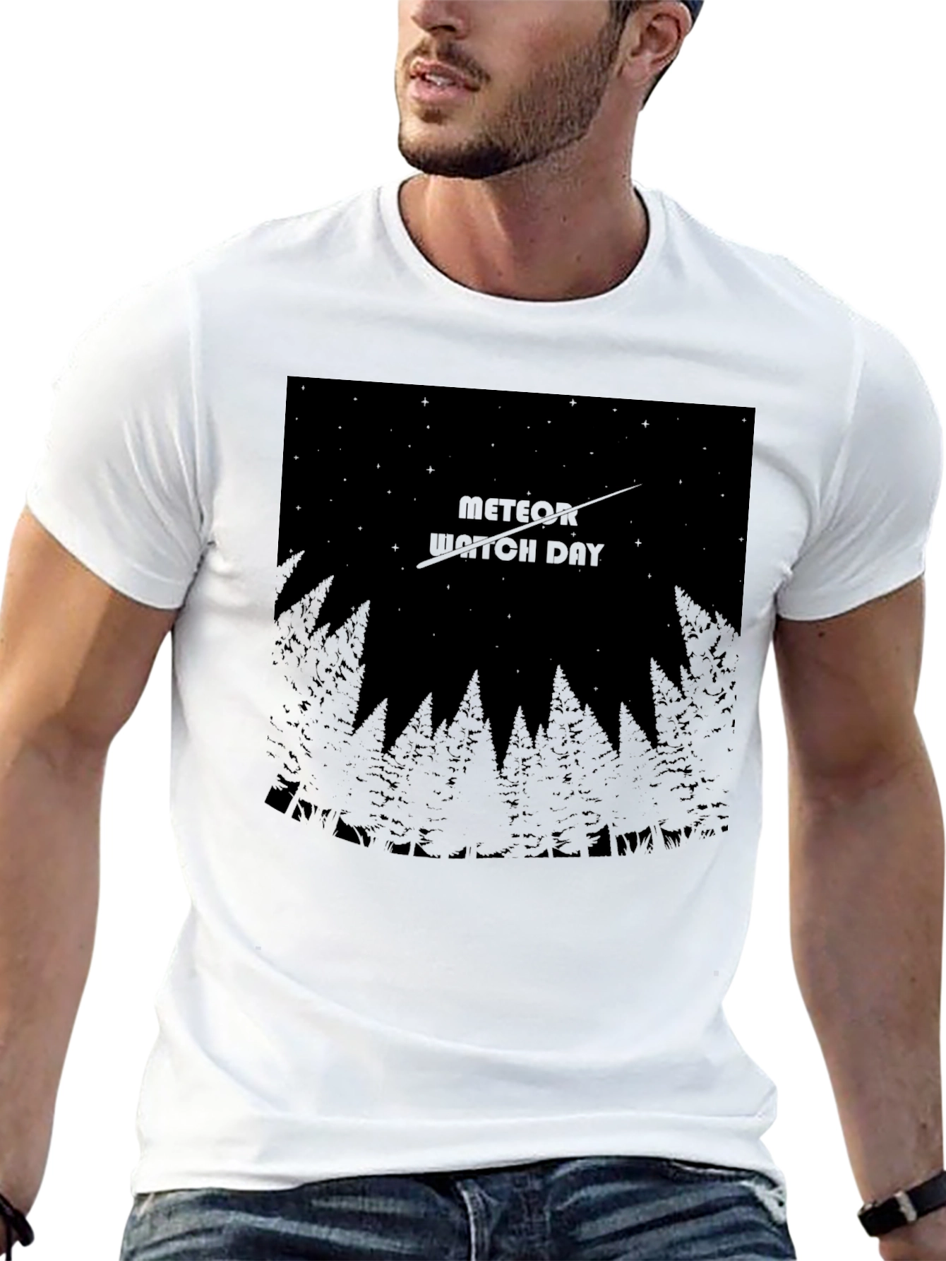 Meteor Watch Day Graphic Tee - Black