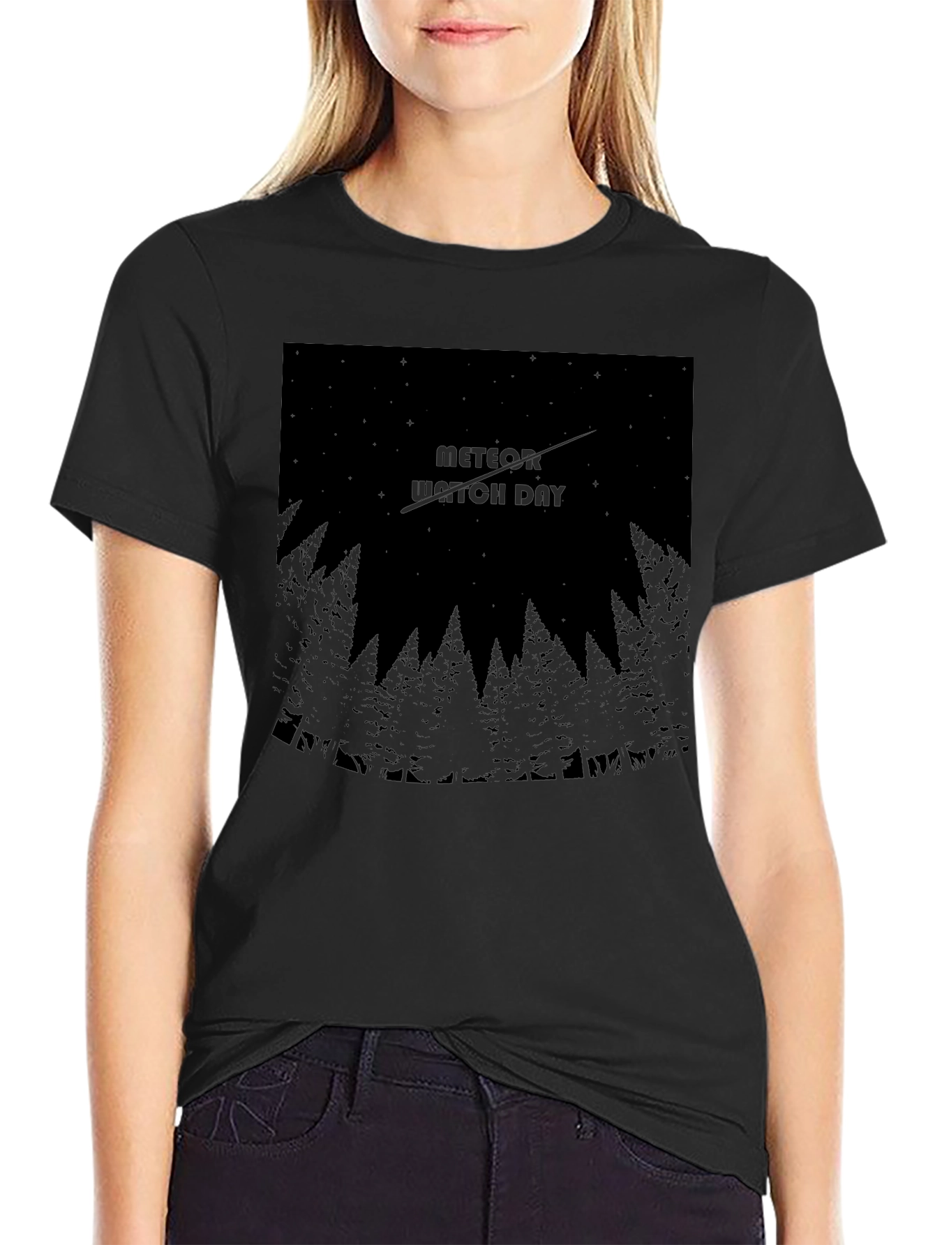 Meteor Watch Day Graphic Tee - Black