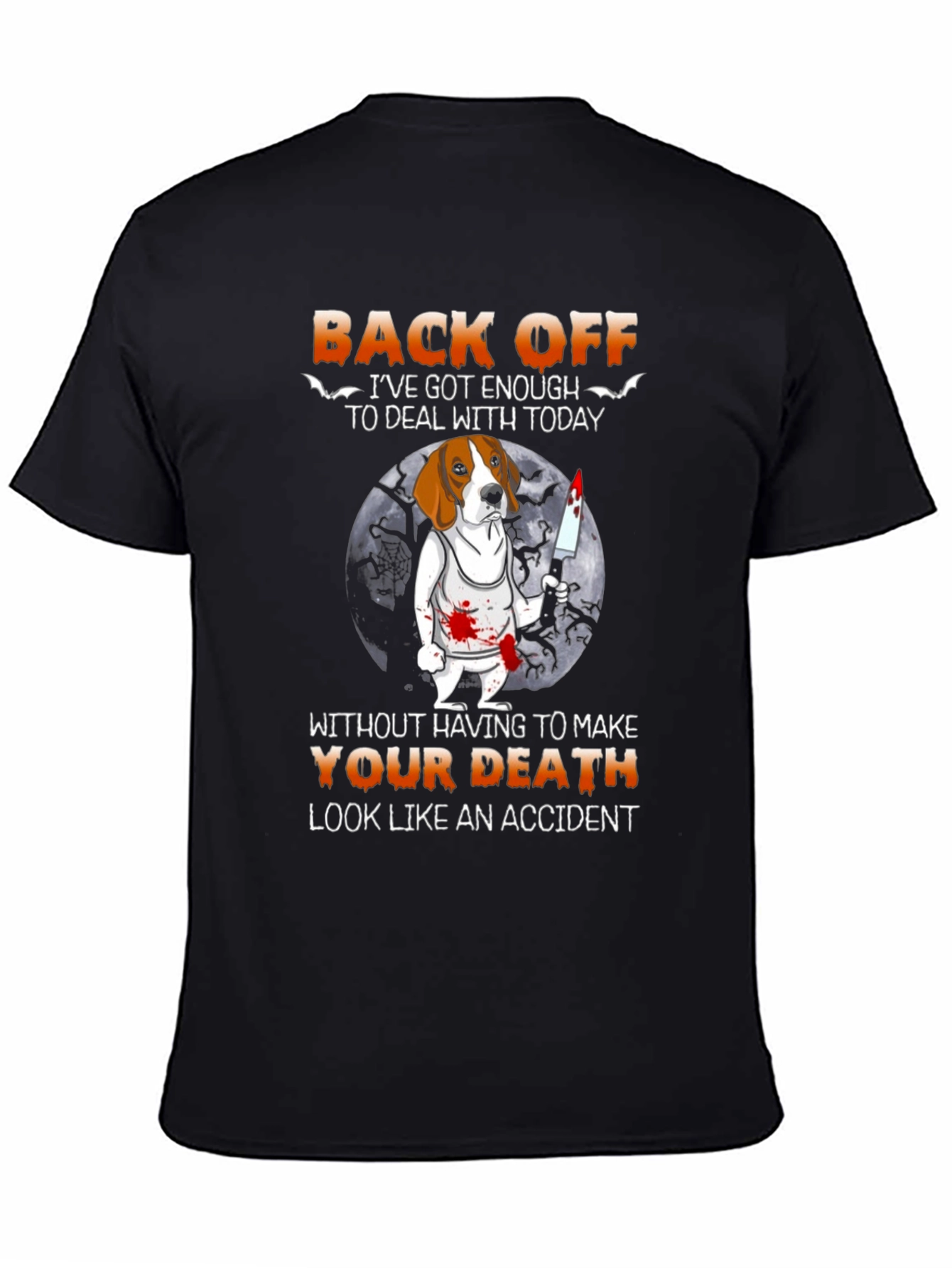 Back Off Halloween Dog T-Shirt