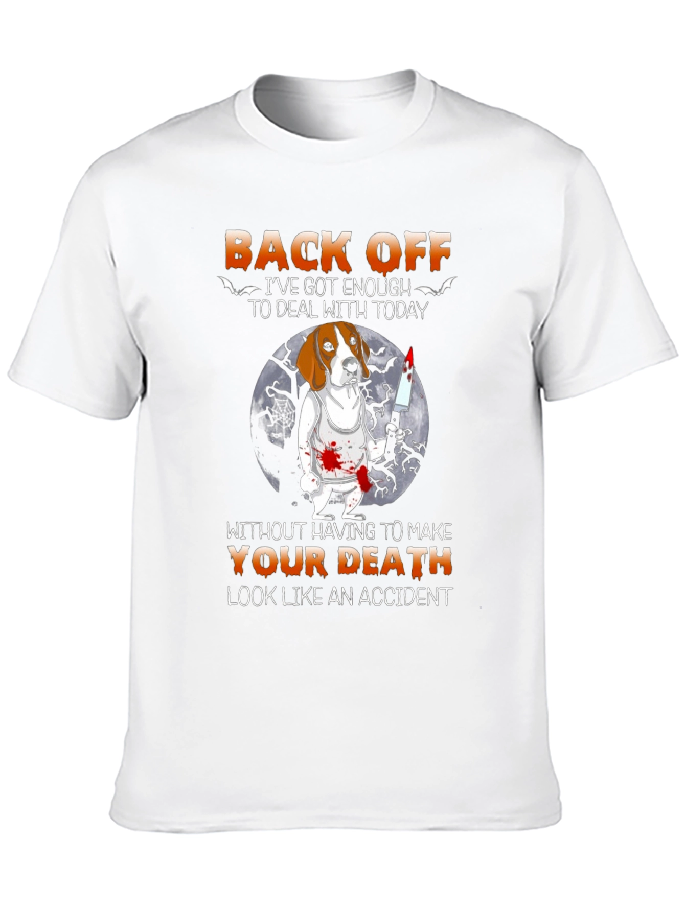 Back Off Halloween Dog T-Shirt