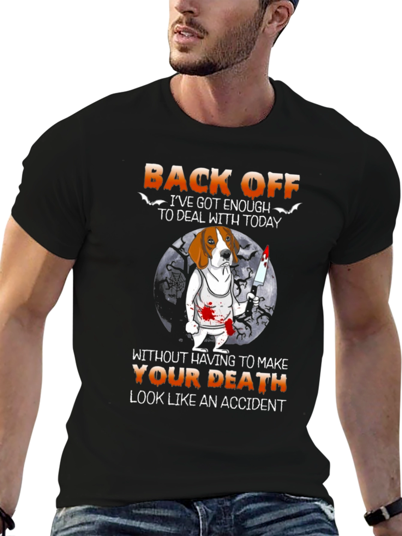 Back Off Halloween Dog T-Shirt