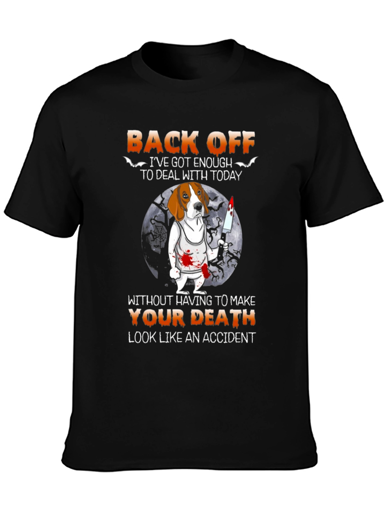 Back Off Halloween Dog T-Shirt