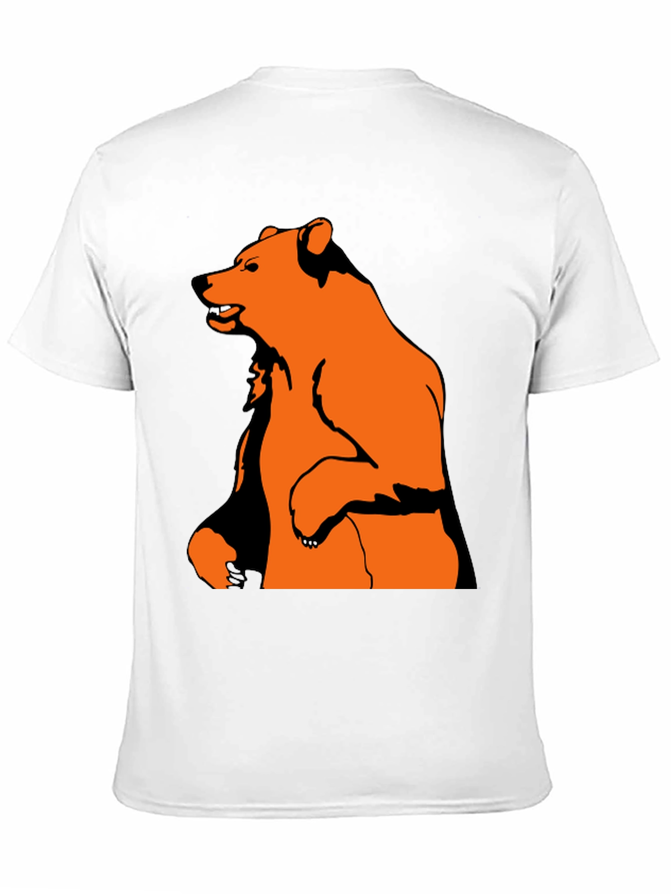 Bear Graphic Tee - Black Cotton Blend
