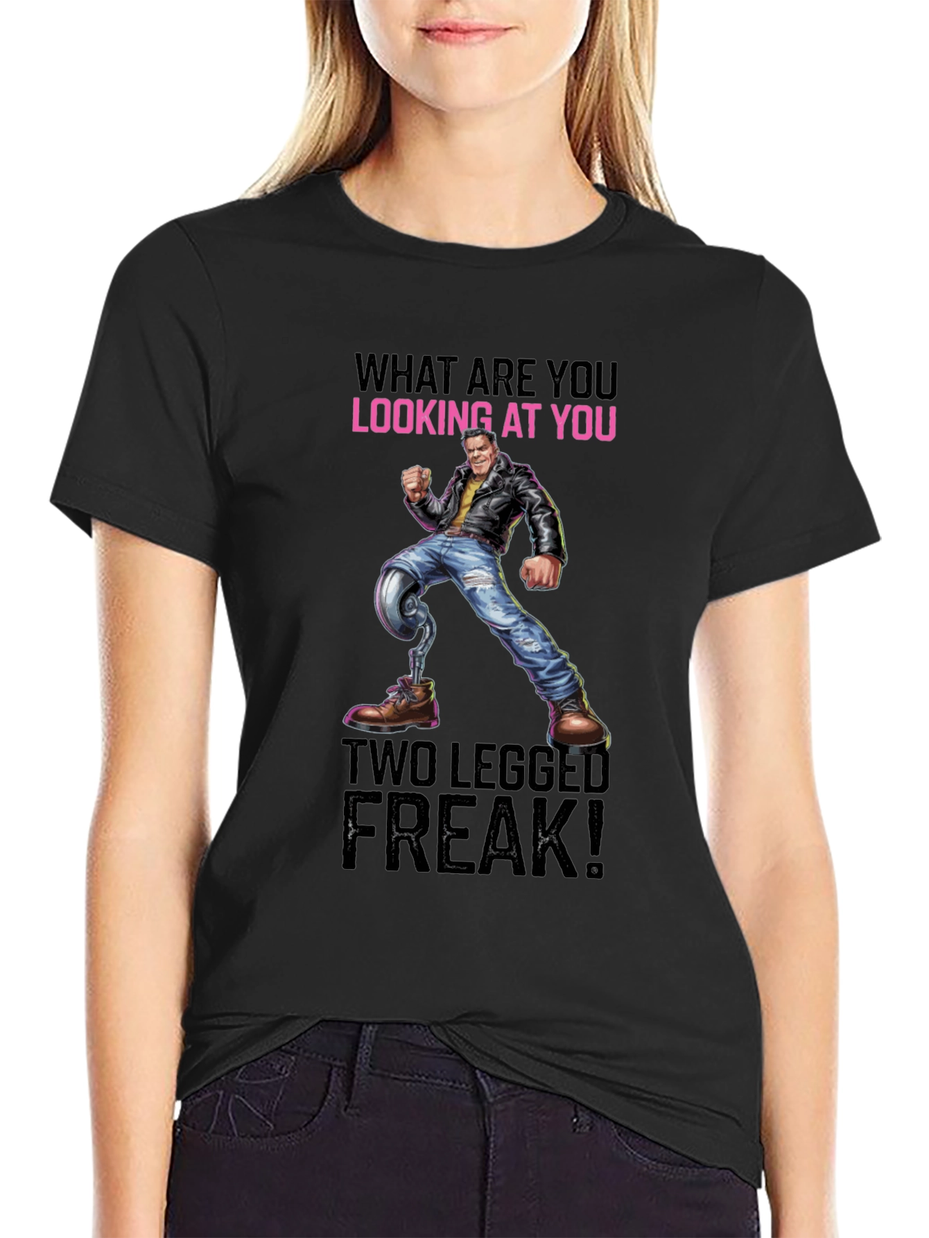 Two Legged Freak T-Shirt - Offensive Humor Tee