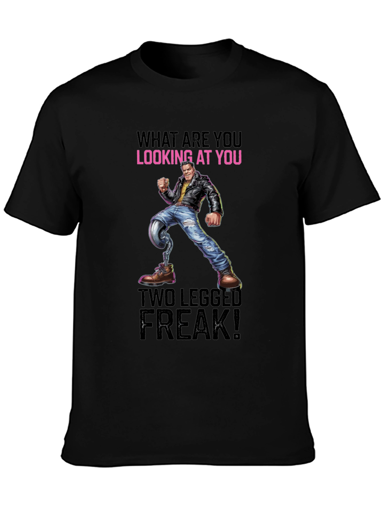 Two Legged Freak T-Shirt - Offensive Humor Tee