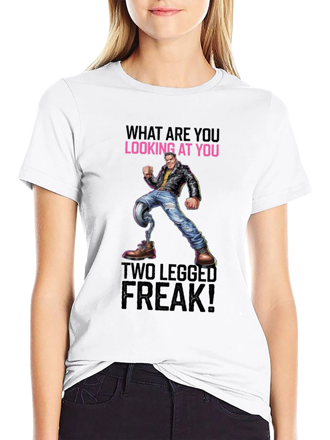 Two Legged Freak T-Shirt - Offensive Humor Tee