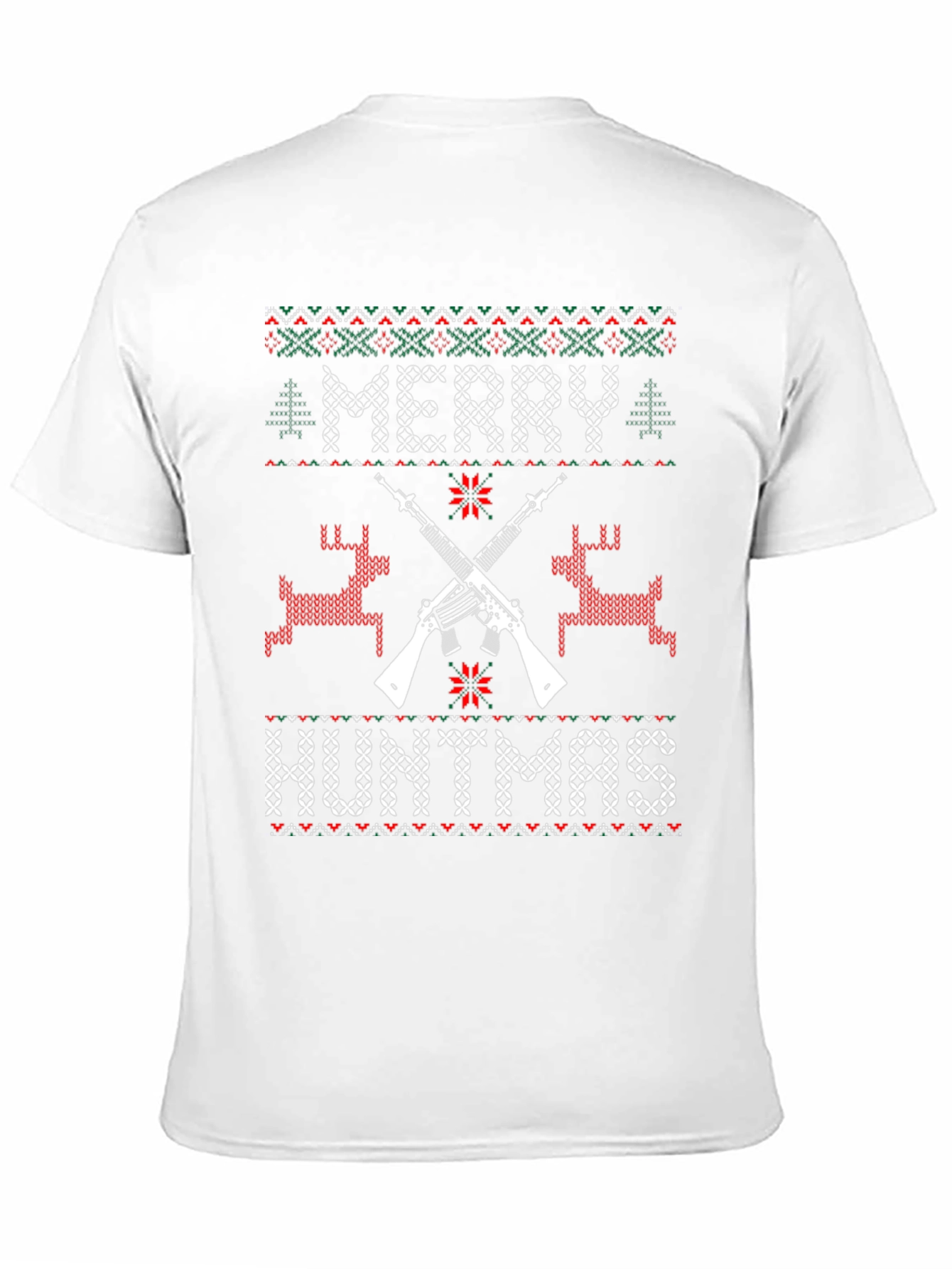 Merry Huntmas Ugly Christmas Sweater Style T-Shirt