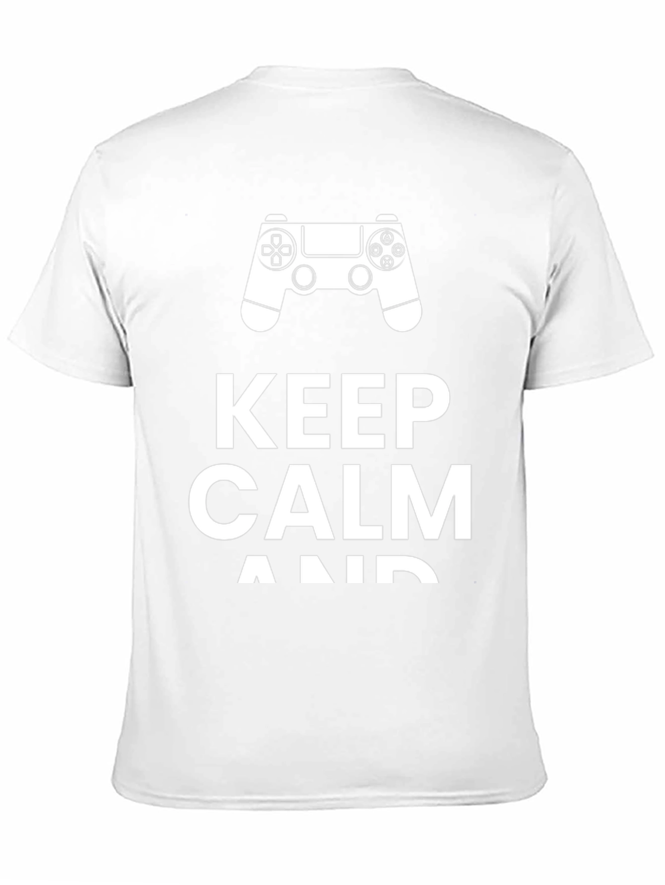 Keep Calm and Game On Black T-Shirt