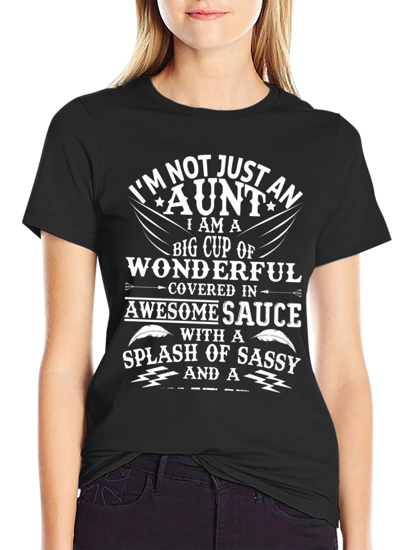 Awesome Aunt Graphic T-Shirt - Sassy Aunt Tee