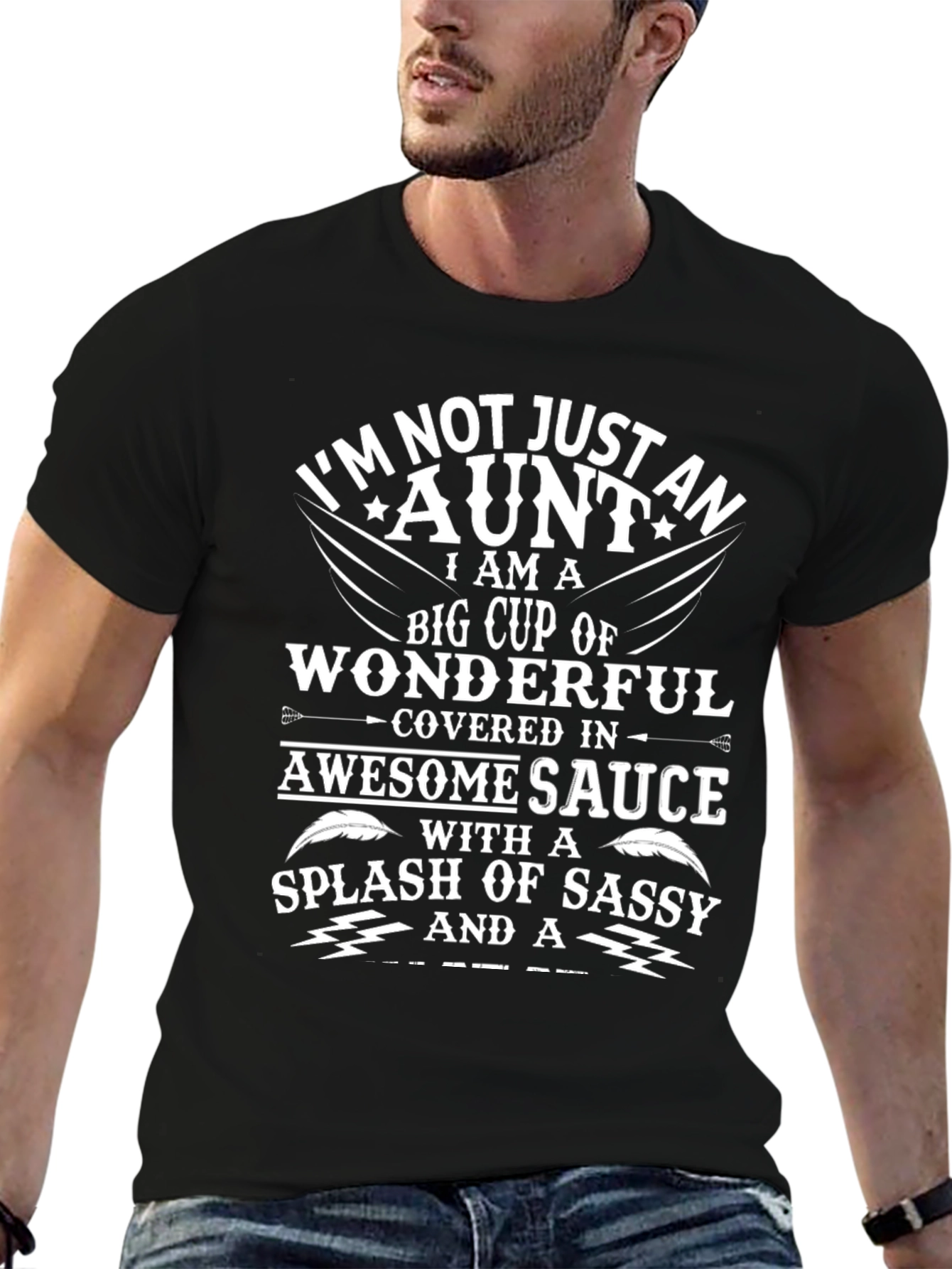 Awesome Aunt Graphic T-Shirt - Sassy Aunt Tee