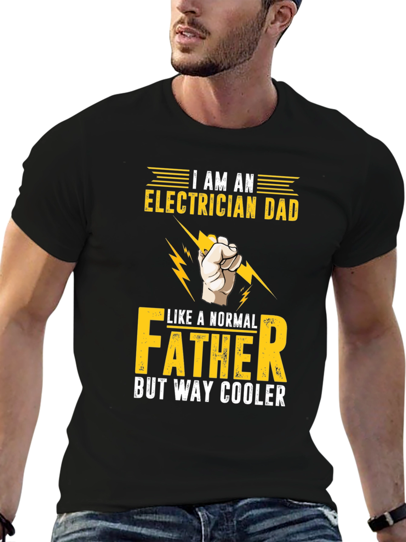 Electrician Dad T-Shirt - Way Cooler Father Tee