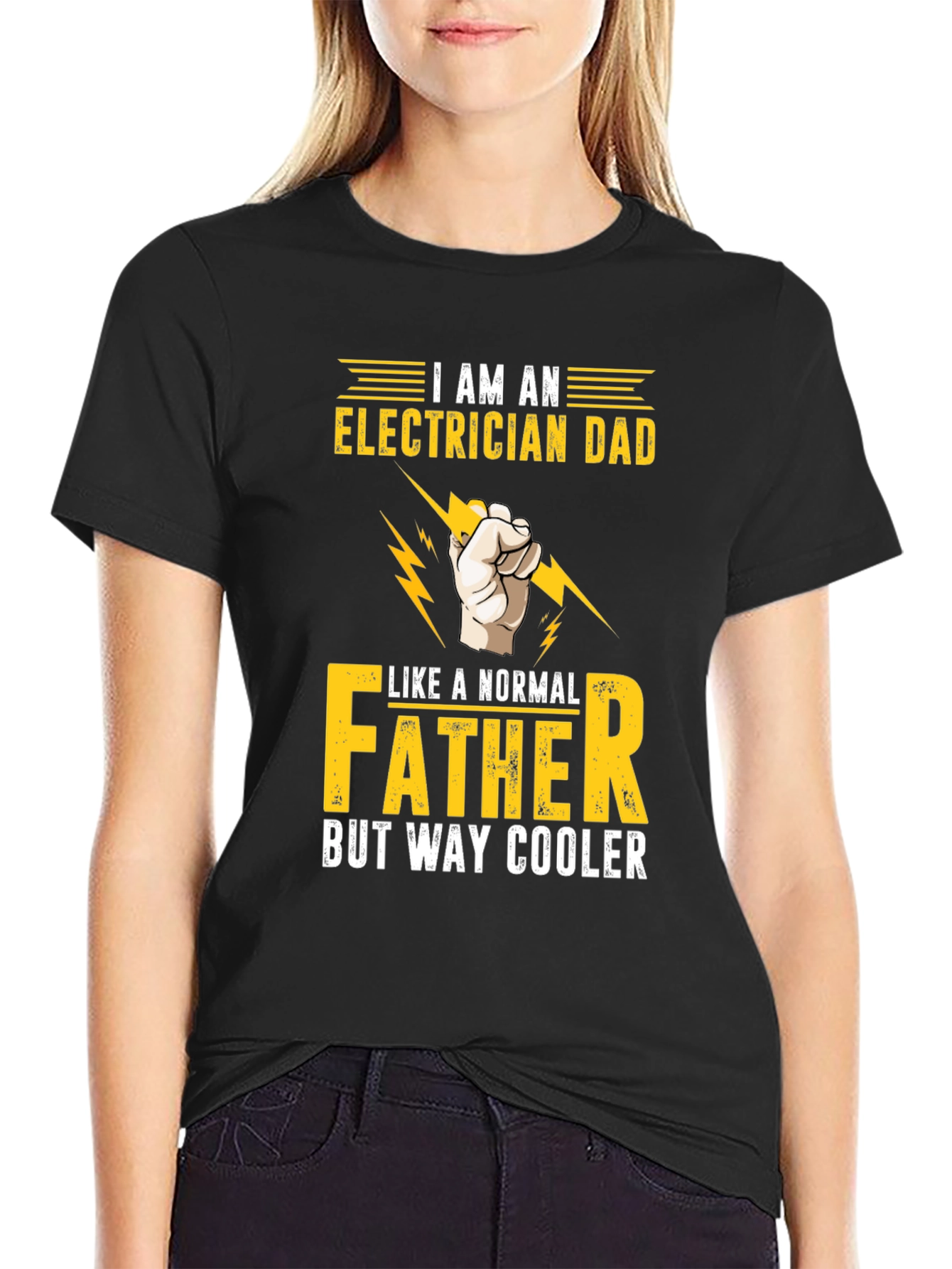 Electrician Dad T-Shirt - Way Cooler Father Tee