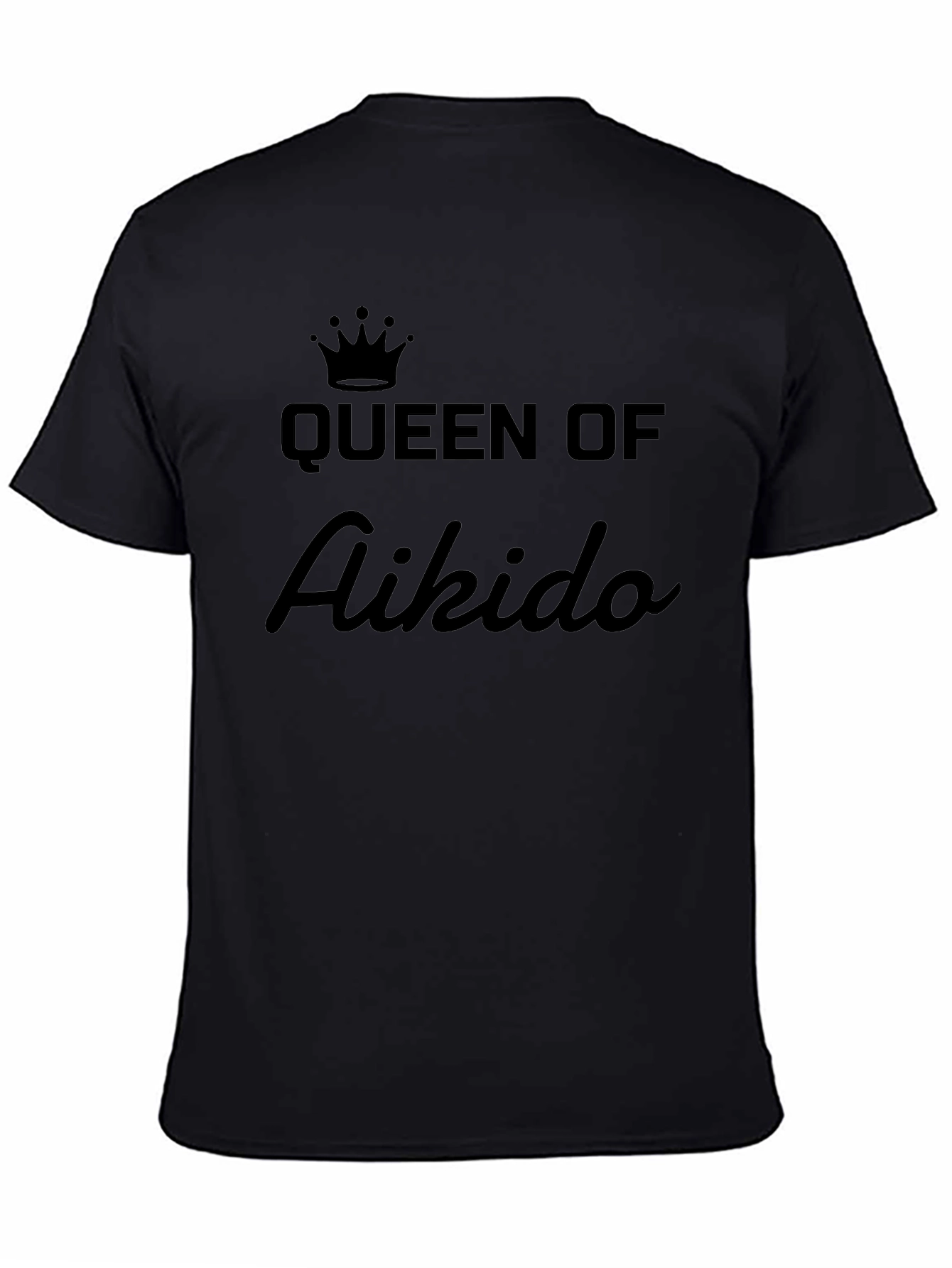 Queen of Aikido Black T-Shirt