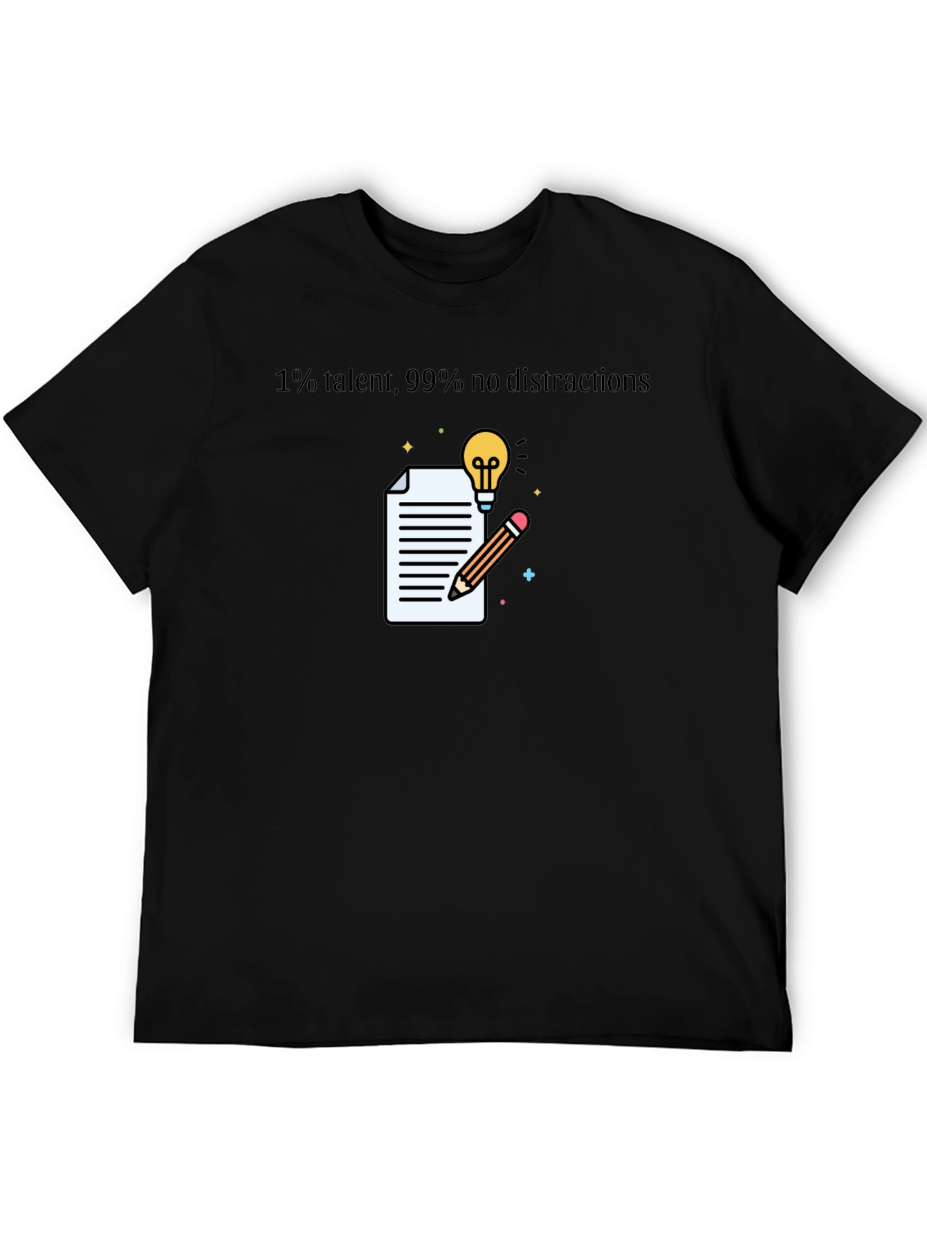 Talent & Focus Graphic T-Shirt - Black