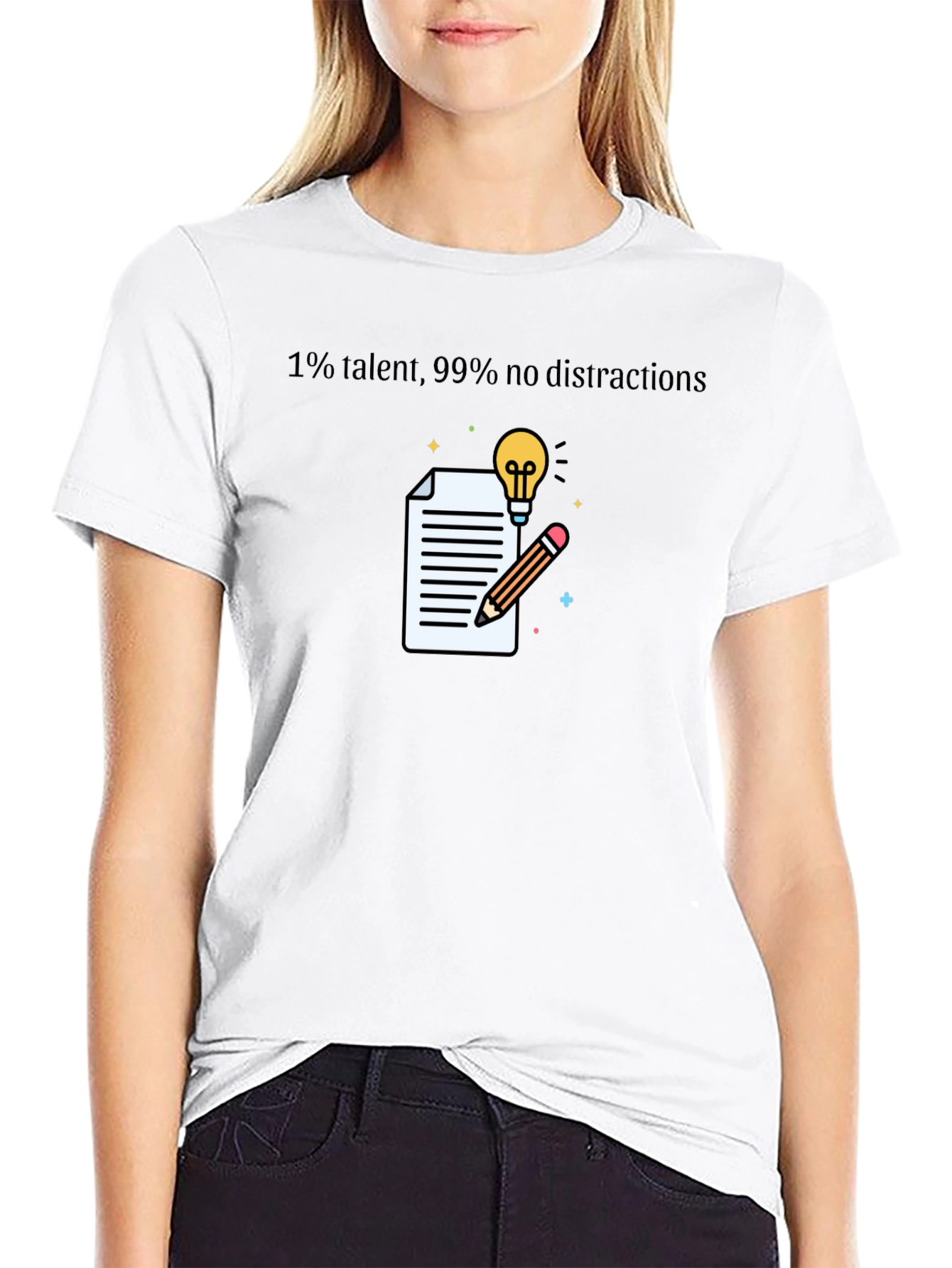 Talent & Focus Graphic T-Shirt - Black